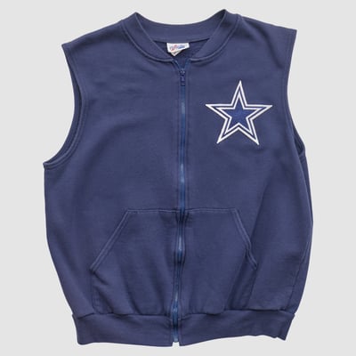 Dallas Cowboys Majestic 2000s Full Zip Sweatshirt - Navy - S by Fanatics Real Vintage