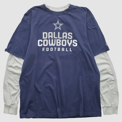 Dallas Cowboys Reebok 2000s Long Sleeve T-shirt - Navy - XL by Fanatics Real Vintage