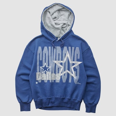 Dallas Cowboys Team Rated 1995 Hooded Pullover Sweatshirt - Blue - Yth M by Fanatics Real Vintage