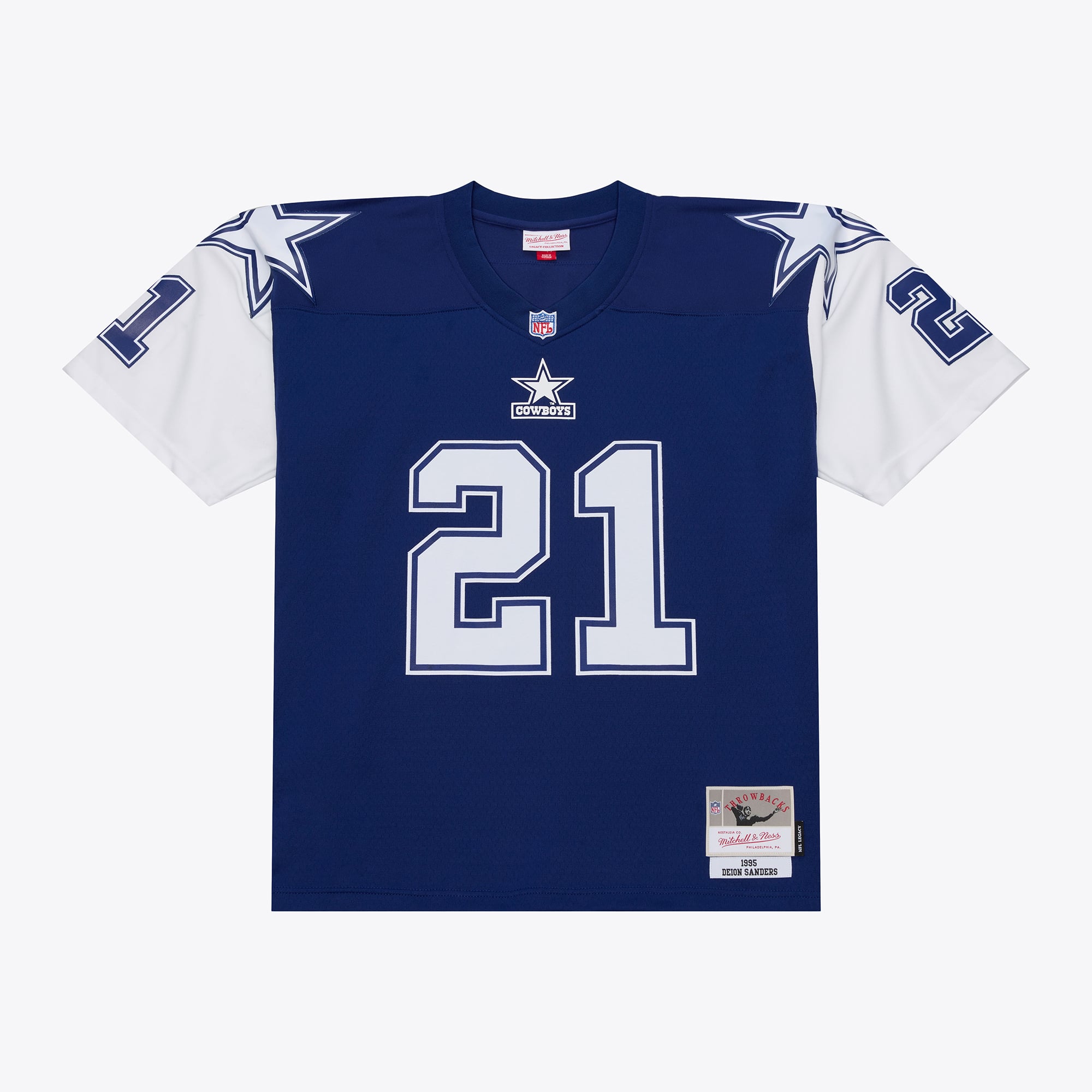 Deion Sanders Dallas Cowboys 1995 Navy Legacy Jersey