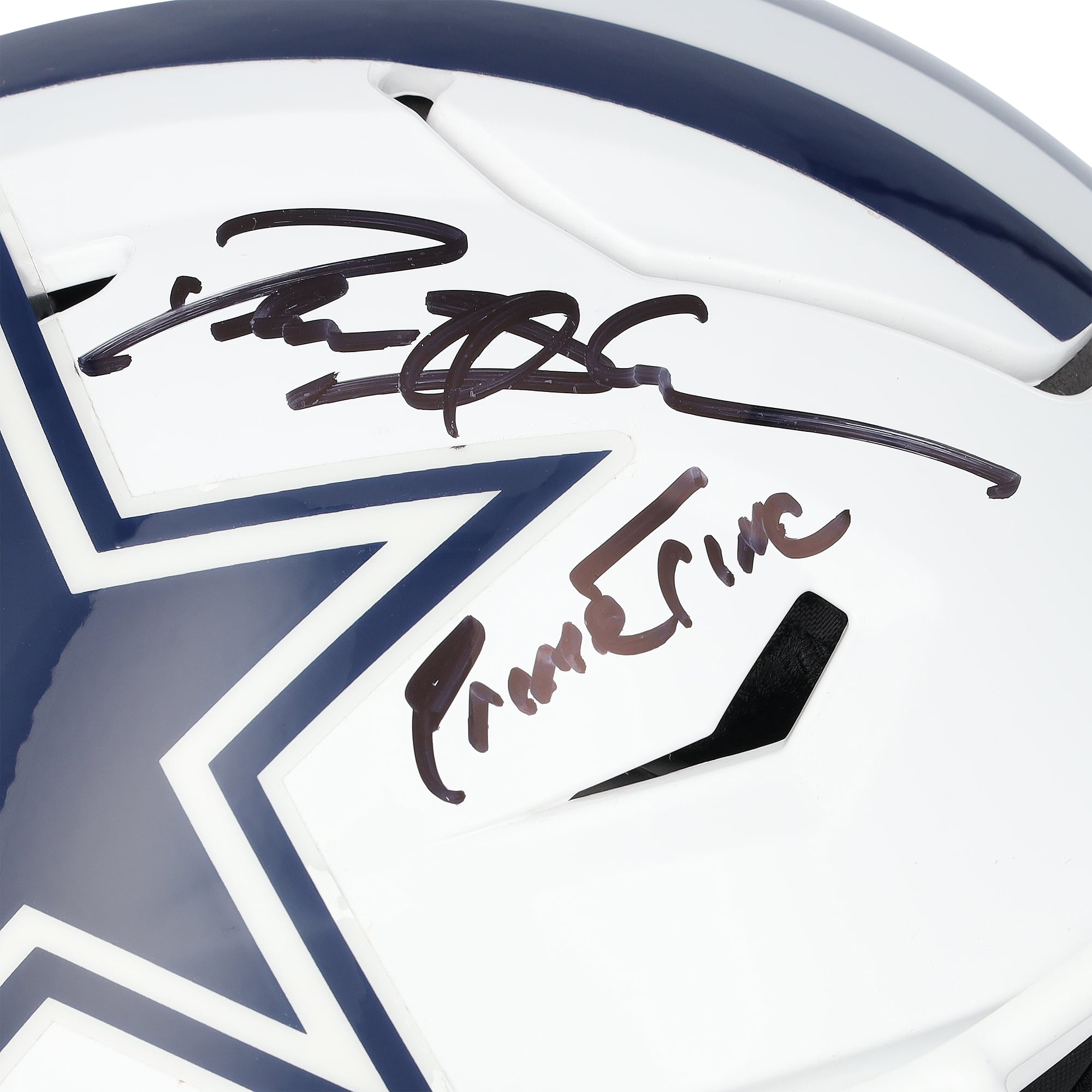 Casque Riddell Speed ​​Flex Authentic 2022 Alternate signé par Deion Sanders (Dallas Cowboys) avec inscription « Primetime »