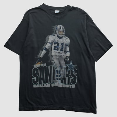 Deion Sanders Salem Sportswear 90s T-shirt - Black - XL by Fanatics Real Vintage