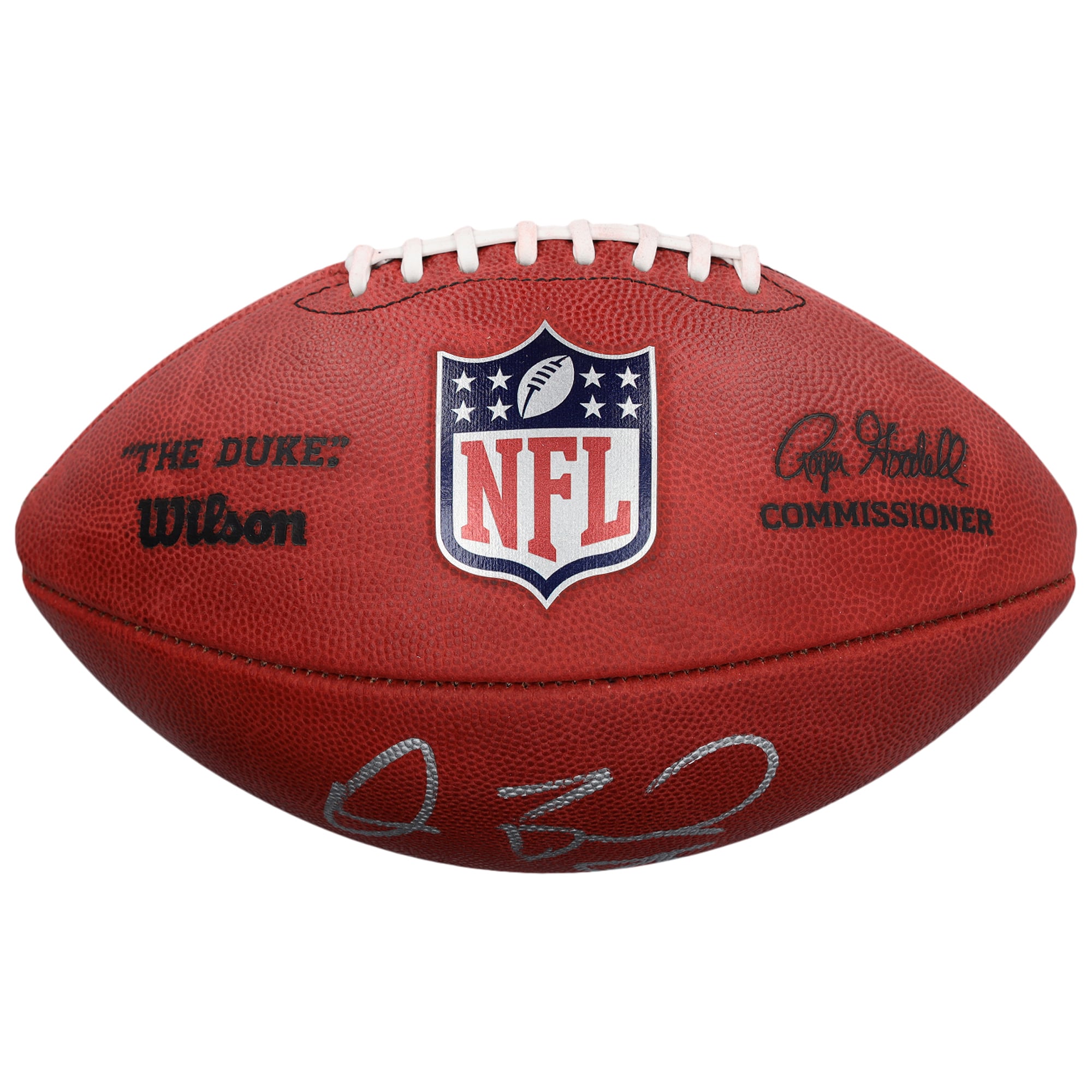 Ballon de football américain Wilson Duke en couleur, autographié par Dez Bryant des Dallas Cowboys