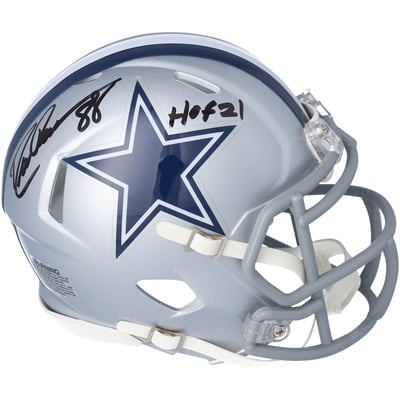 Drew Pearson Dallas Cowboys Fanatics Authentic Autographed Riddell Speed Mini Helmet with "HOF 21" Inscription