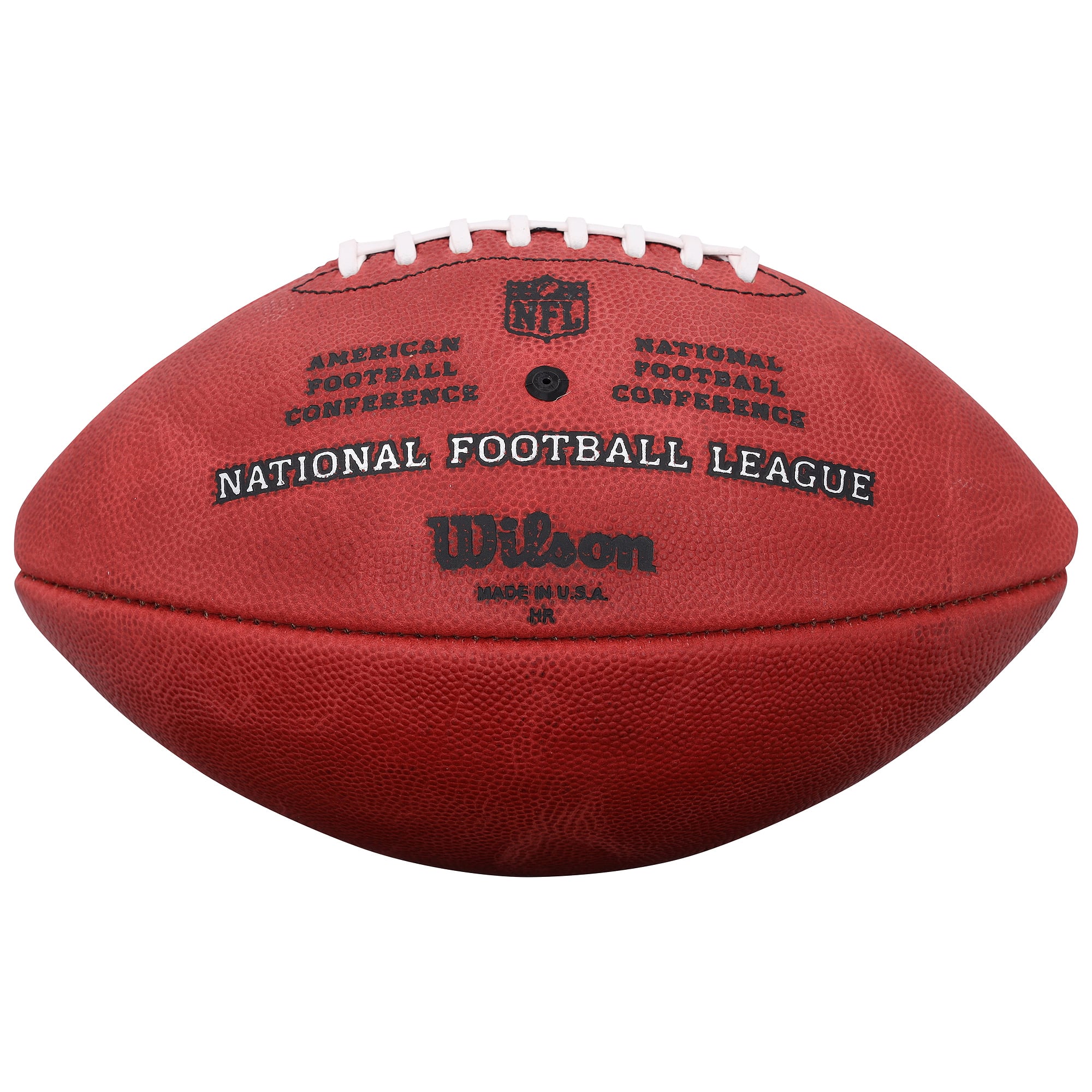 Ballon de football Wilson Duke en couleur, autographié par Drew Pearson des Dallas Cowboys, avec inscription « HOF 21 ».
