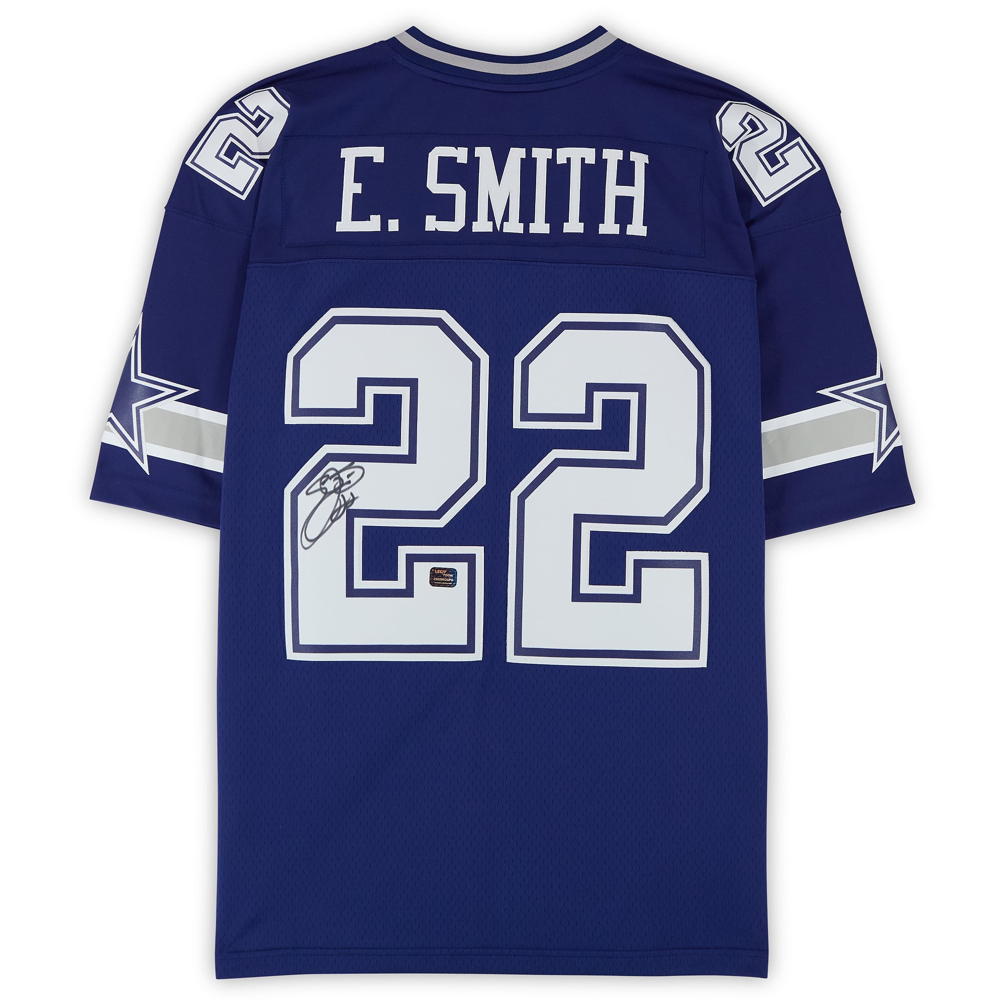 Emmitt Smith Dallas Cowboys Autographed Navy Mitchell & Ness 1996 Replica Jersey
