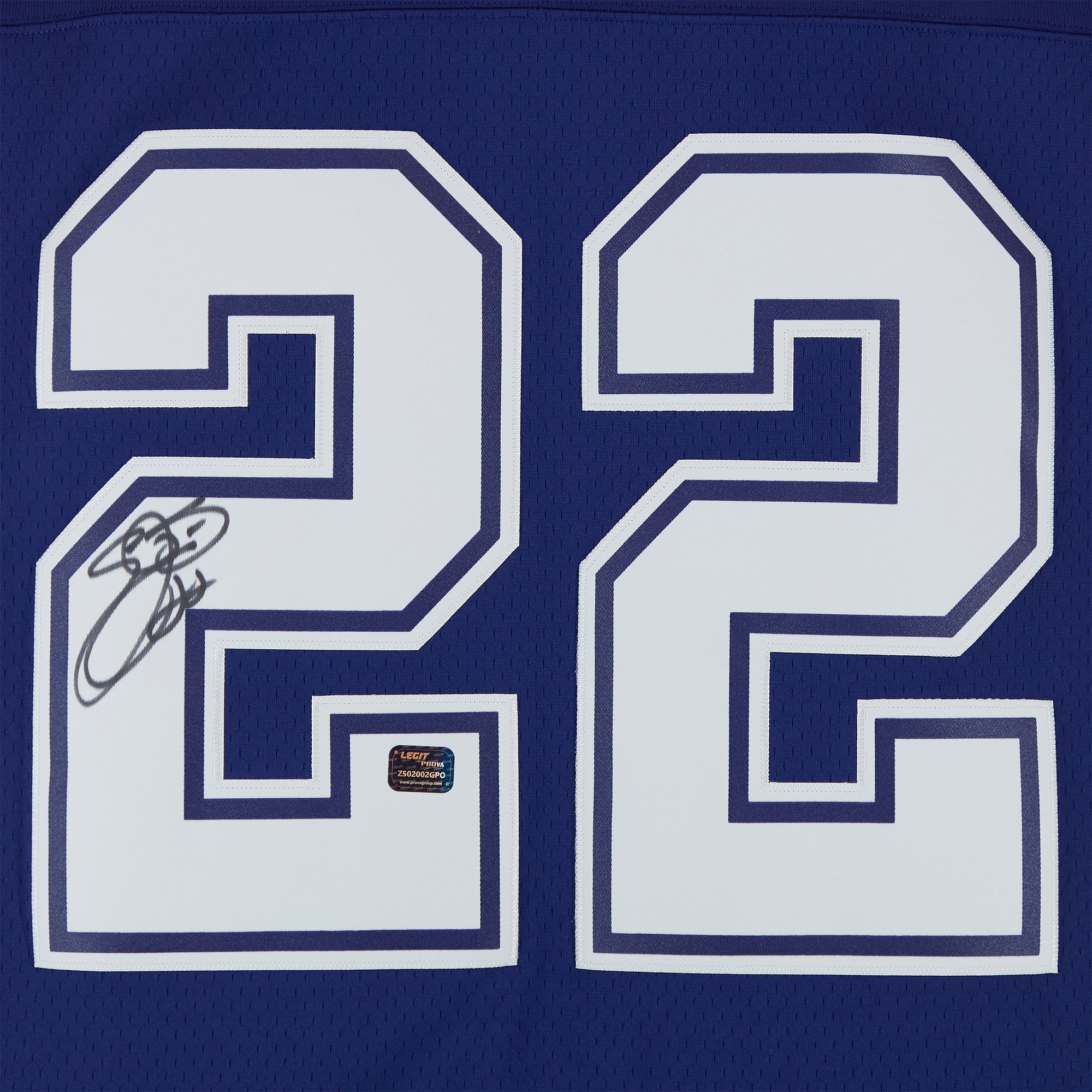 Emmitt Smith Dallas Cowboys Autographed Navy Mitchell & Ness 1996 Replica Jersey