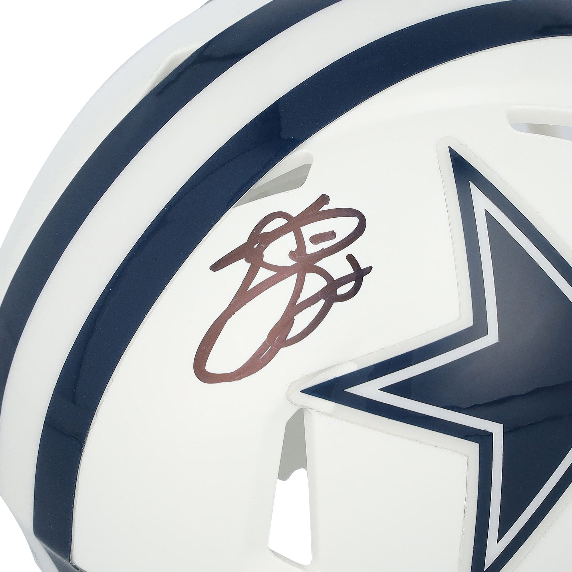 Emmitt Smith Dallas Cowboys Autographed Riddell 2022 Alternate Speed Mini Helmet