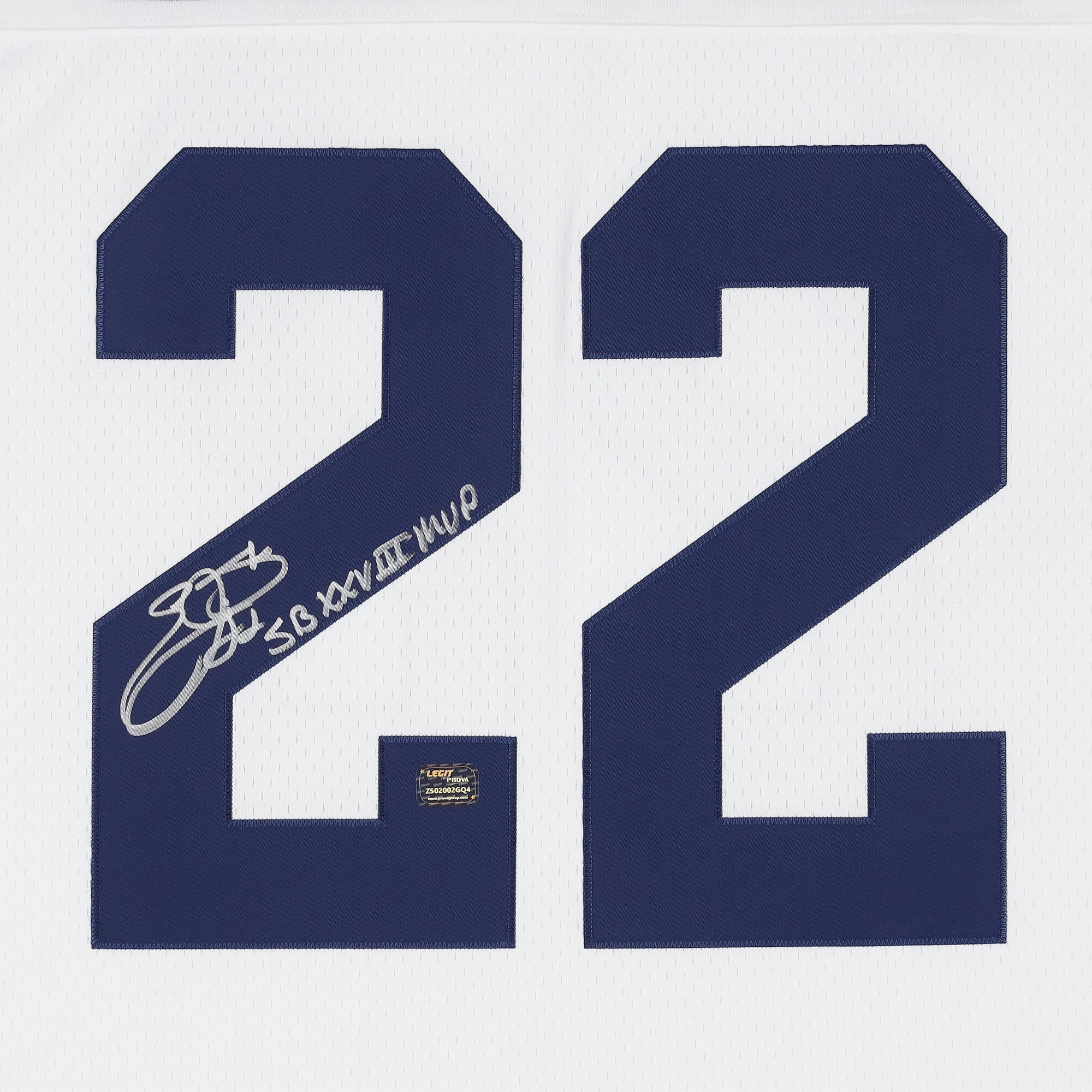 Emmitt Smith Dallas Cowboys Autographed White Mitchell & Ness 1994 Replica Jersey with "SB XXVIII MVP" Inscription