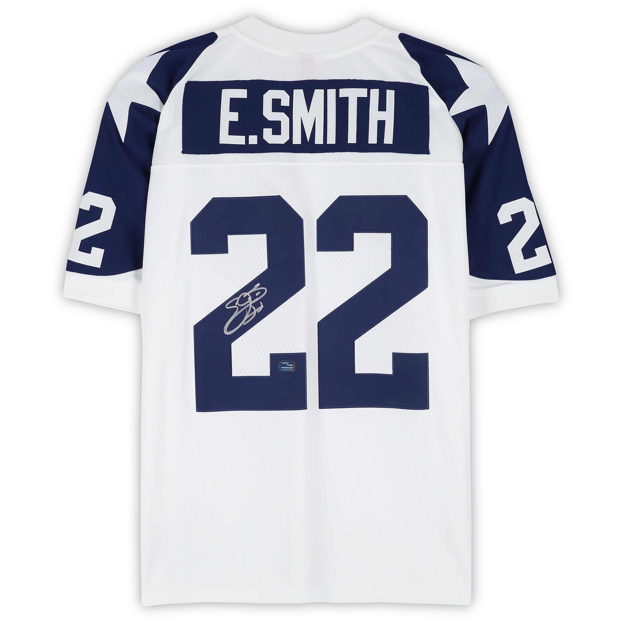 Emmitt Smith Dallas Cowboys Autographed White Mitchell & Ness Authentic 1995 Throwback Authentic Jersey