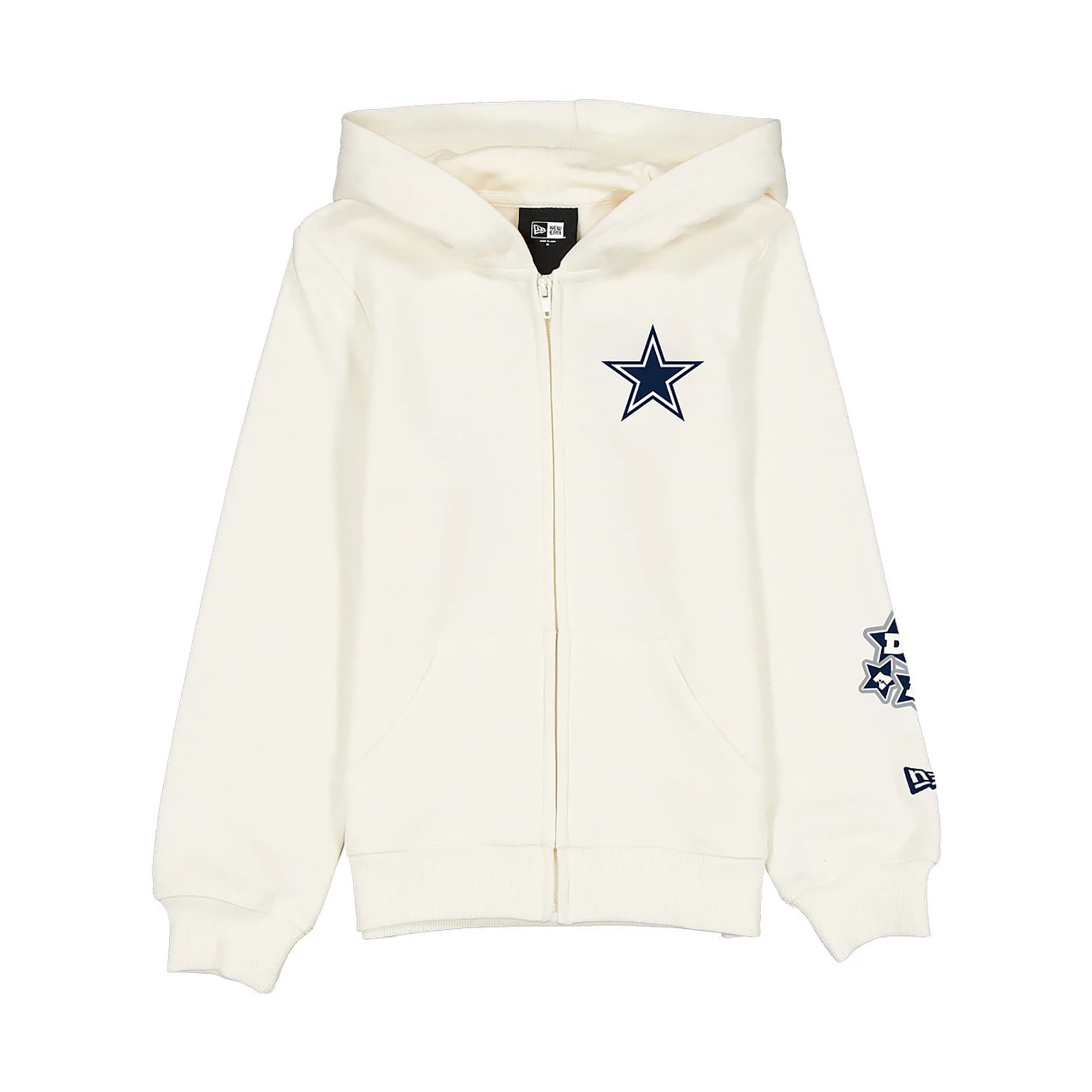 Veste de football New Era beige Dallas Cowboys pour filles et jeunes