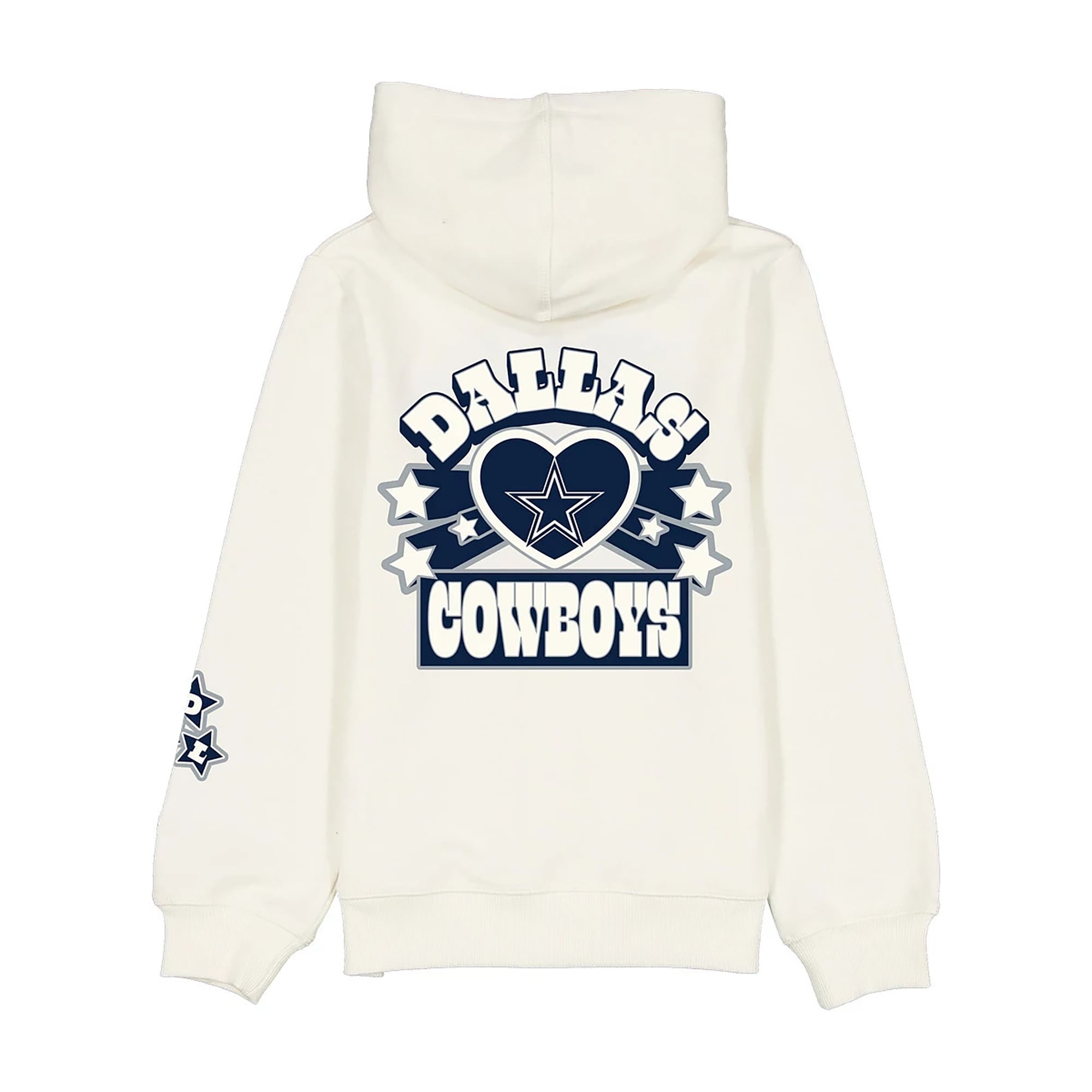 Veste de football New Era beige Dallas Cowboys pour filles et jeunes