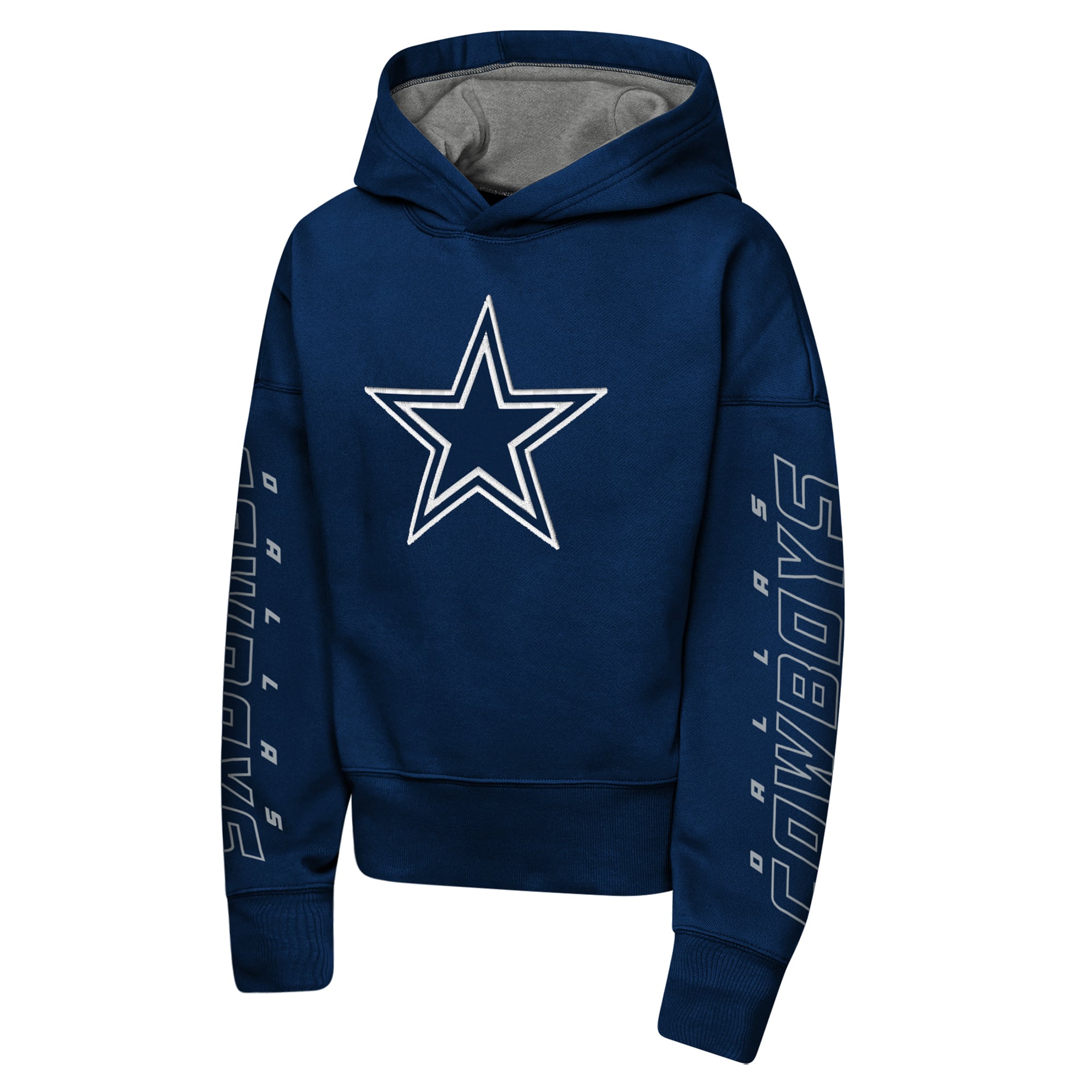 Sweat à capuche Outerstuff bleu marine Dallas Cowboys Miss Tailgate pour filles