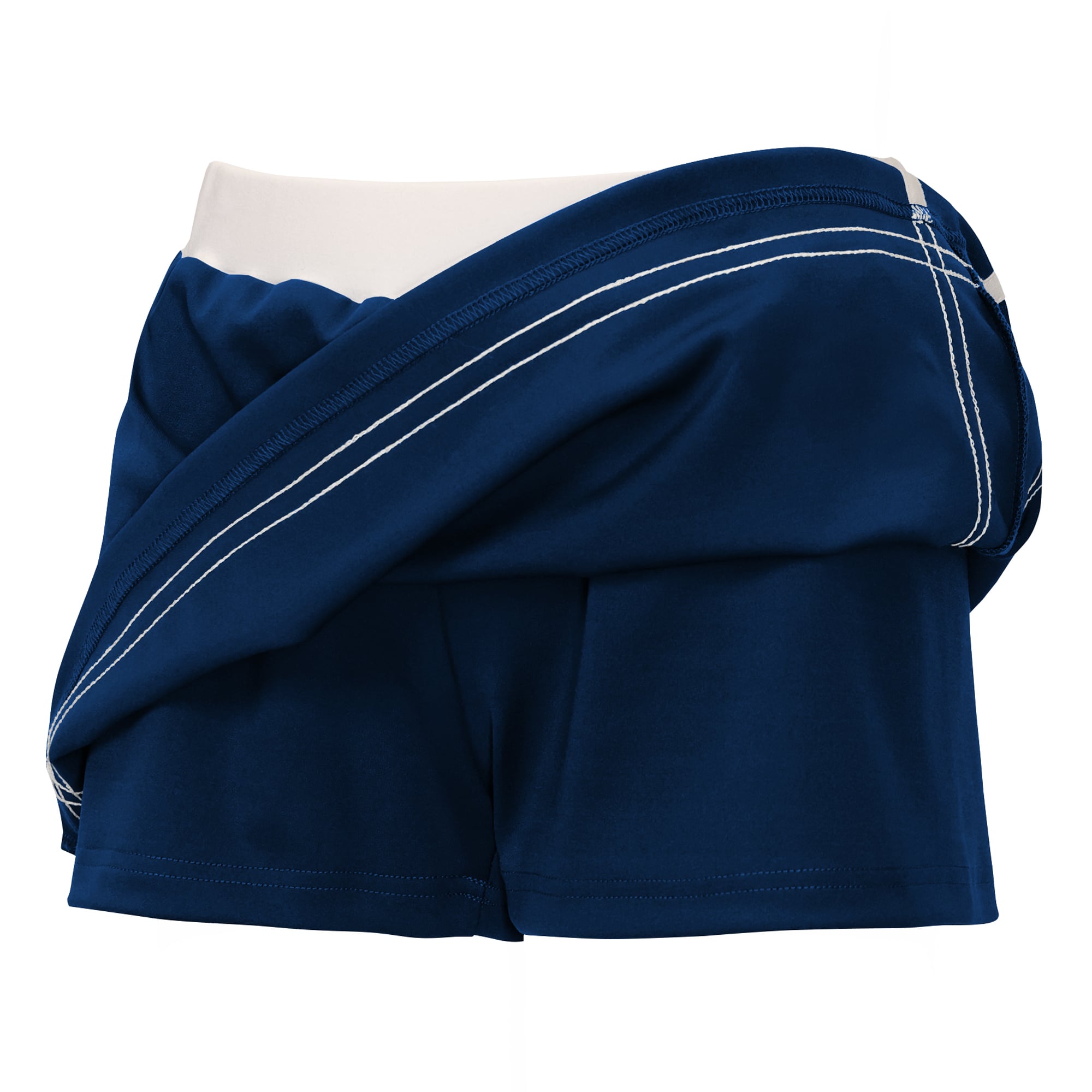 Jupe-short rayée marine des Dallas Cowboys Special Teams de la marque Girls Youth WEAR by Erin Andrews