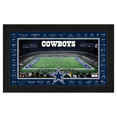 Dallas Cowboys Highland Mint 12" x 20" 2026 Signature Gridiron Panoramic Framed Photo
