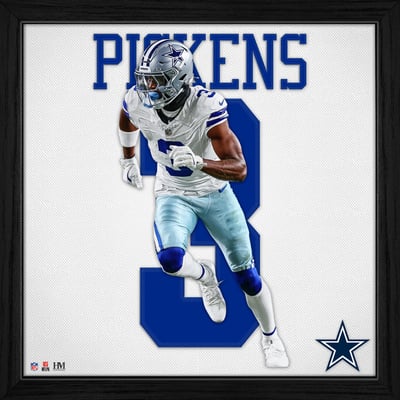 George Pickens Dallas Cowboys Highland Mint 13" x 13" Impact Jersey Framed Photo