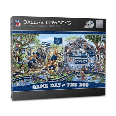 Dallas Cowboys IDNA 10.5" x 28" Game Day at the Zoo 500-Piece Puzzle