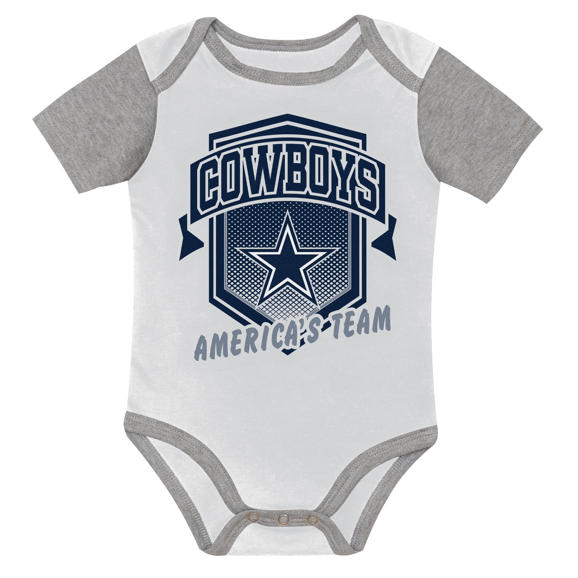 Ensemble trois pièces de body pour bébé Outerstuff Navy Dallas Cowboys, choix premier tour
