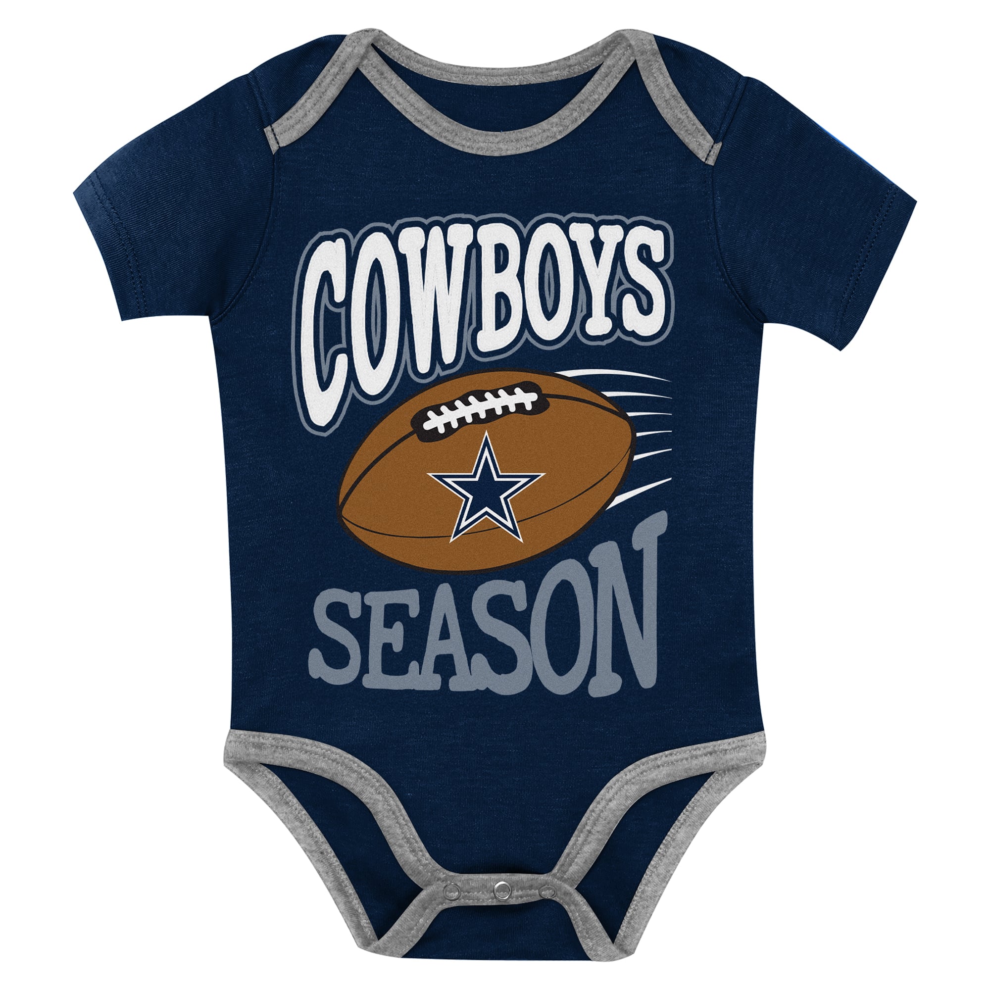 Ensemble trois pièces de body pour bébé Outerstuff Navy Dallas Cowboys, choix premier tour