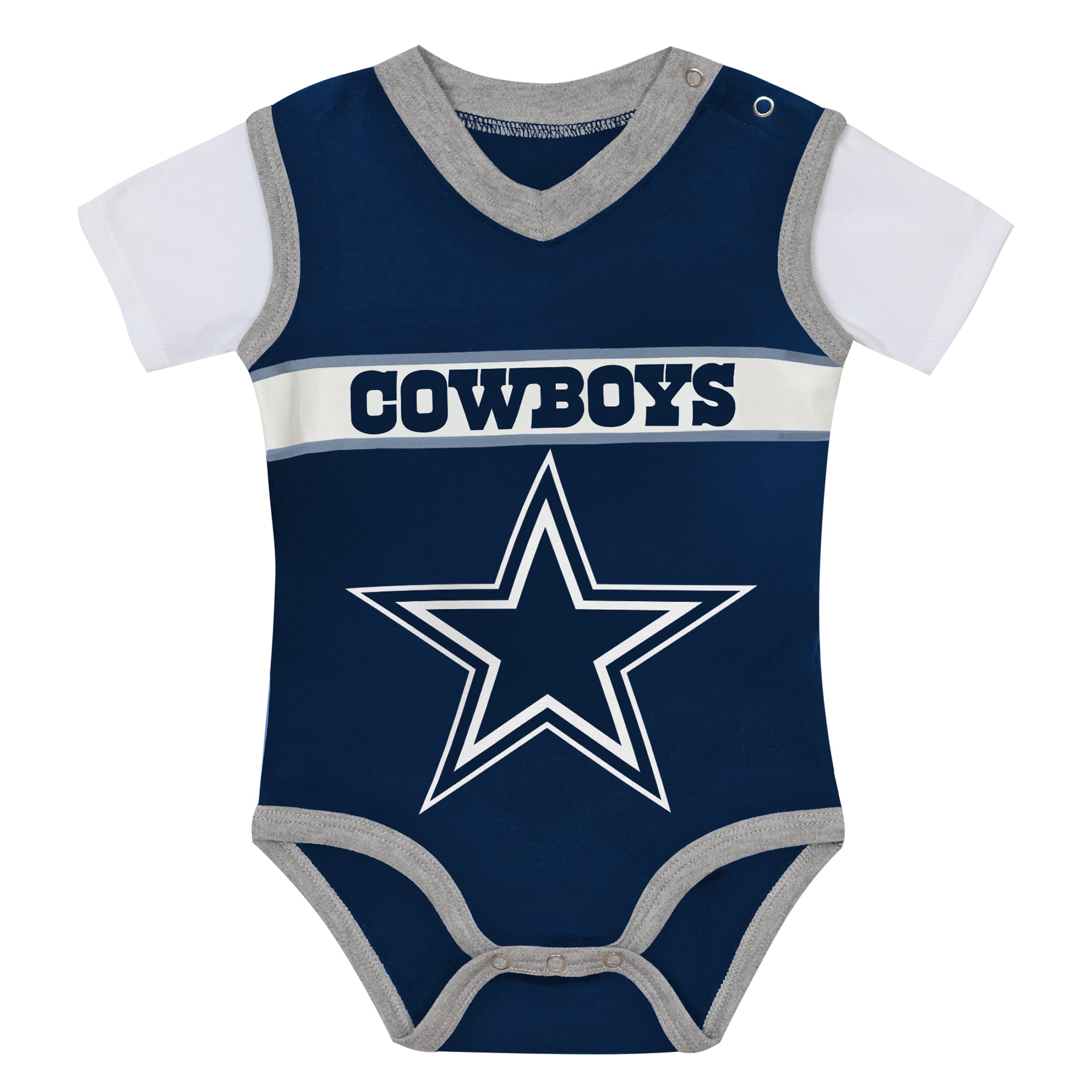Ensemble deux pièces pour bébé Outerstuff Navy Dallas Cowboys Teeny Wideout Jersey