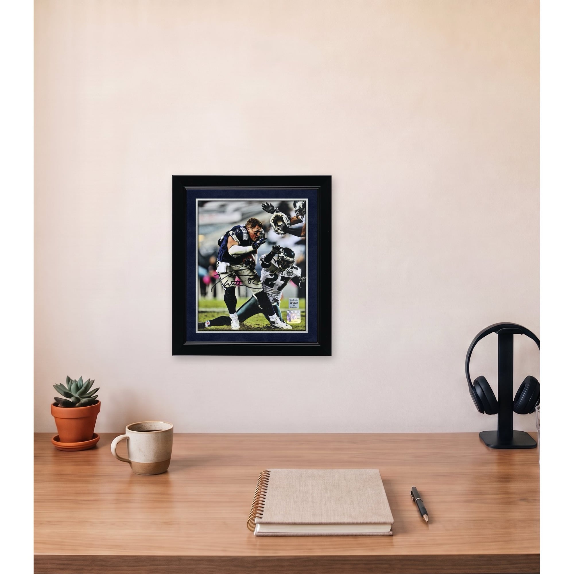 Photo 8'' x 10'' sans casque de Jason Witten, joueur des Dallas Cowboys, dédicacée