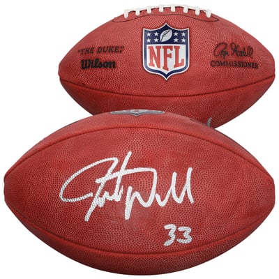Javonte Williams Dallas Cowboys Autographed Fanatics Authentic Duke Full Color Football