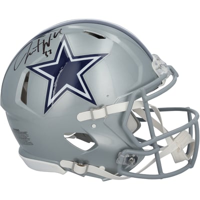 Javonte Williams Dallas Cowboys Autographed Fanatics Authentic Riddell Speed Authentic Helmet