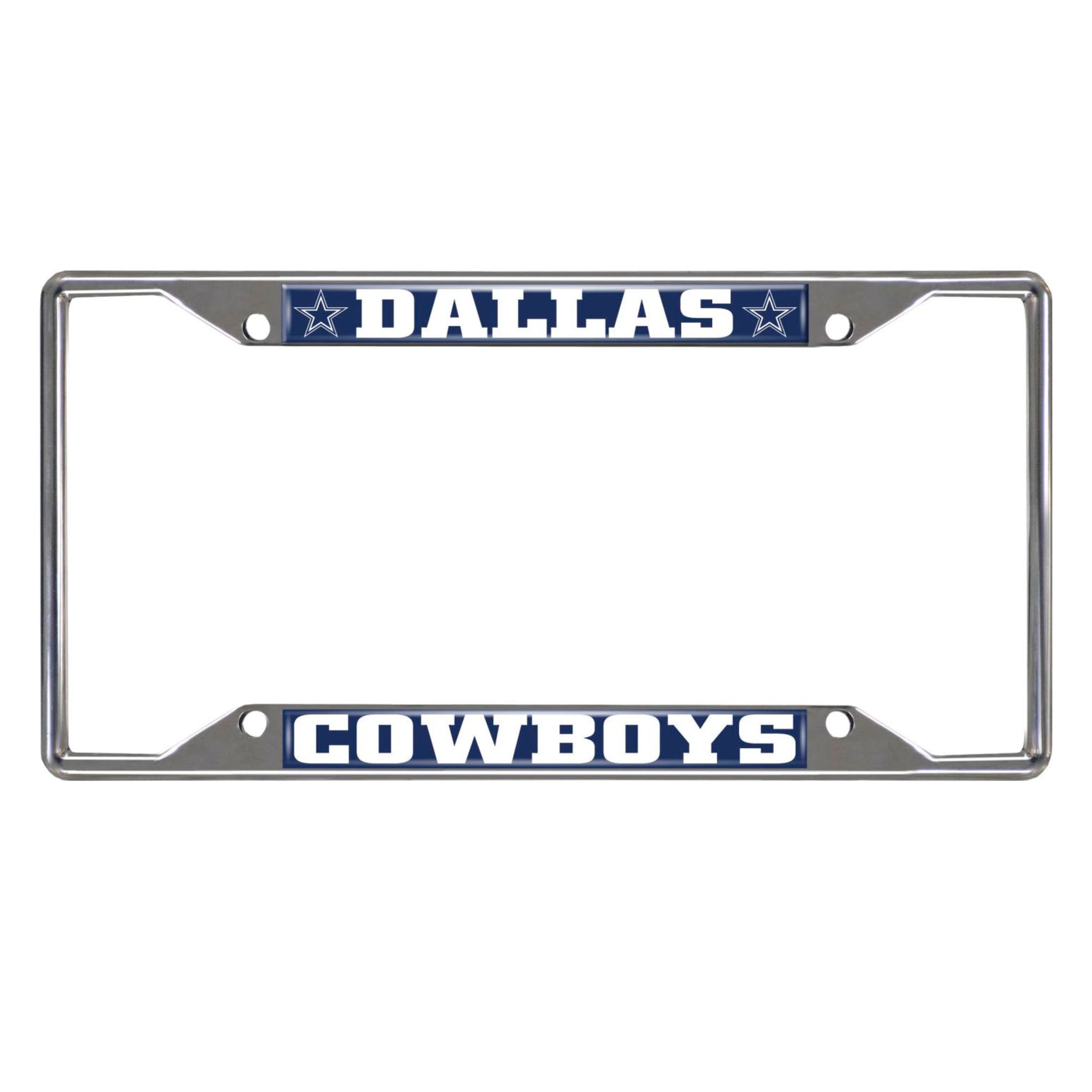 Cadre de plaque d'immatriculation chromé Logo Brands Dallas Cowboys