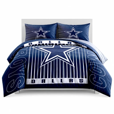Dallas Cowboys Logo Brands Momentum 5-Piece Full/Queen Bedding Set