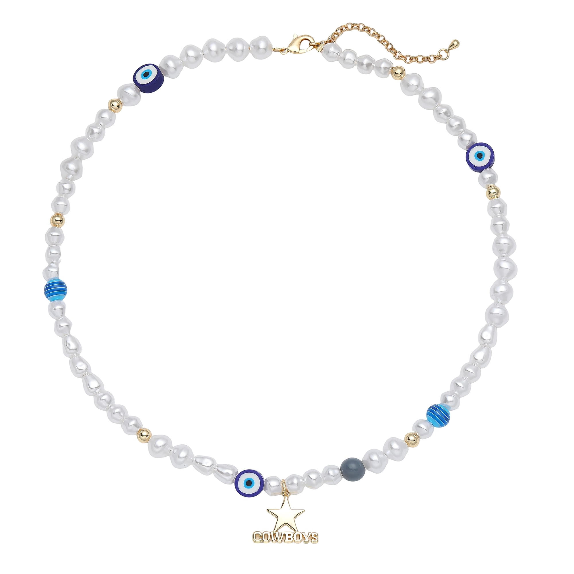 Collier à perles et logo LUV AJ Dallas Cowboys