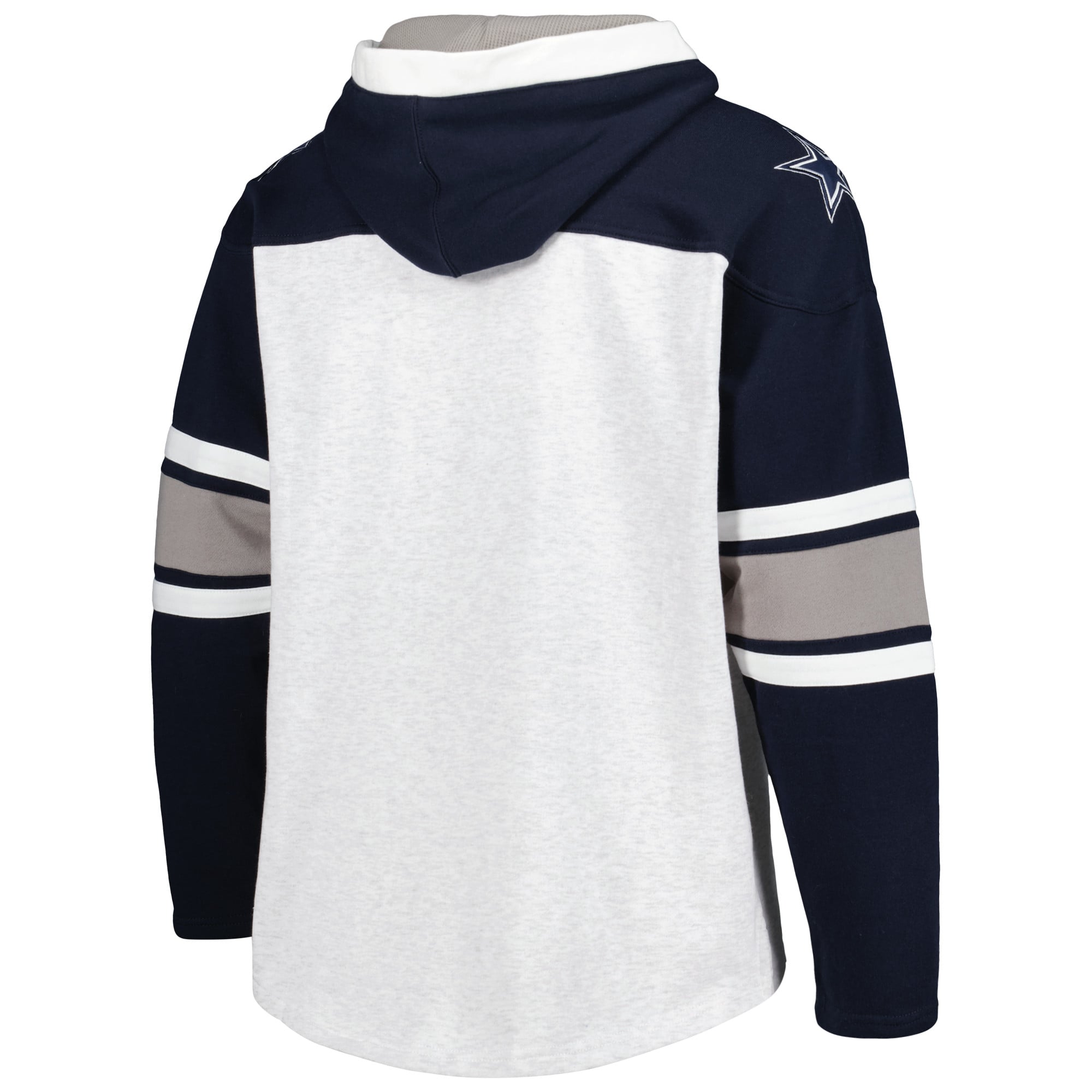 Chandail à capuchon lacets Gridiron des Dallas Cowboys de 1947 pour hommes, gris chiné
