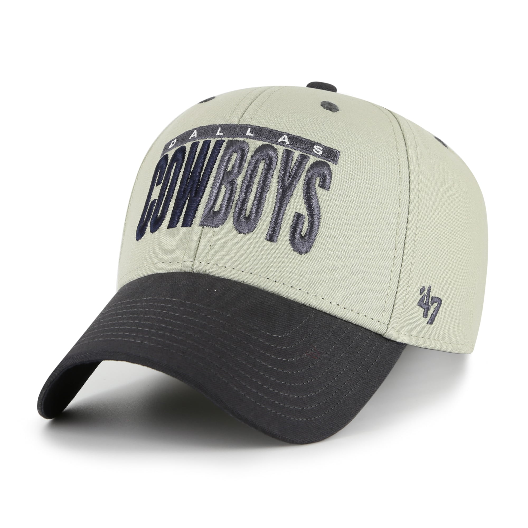 Casquette ajustable Dallas Cowboys MVP gris/noir « 47 » pour homme