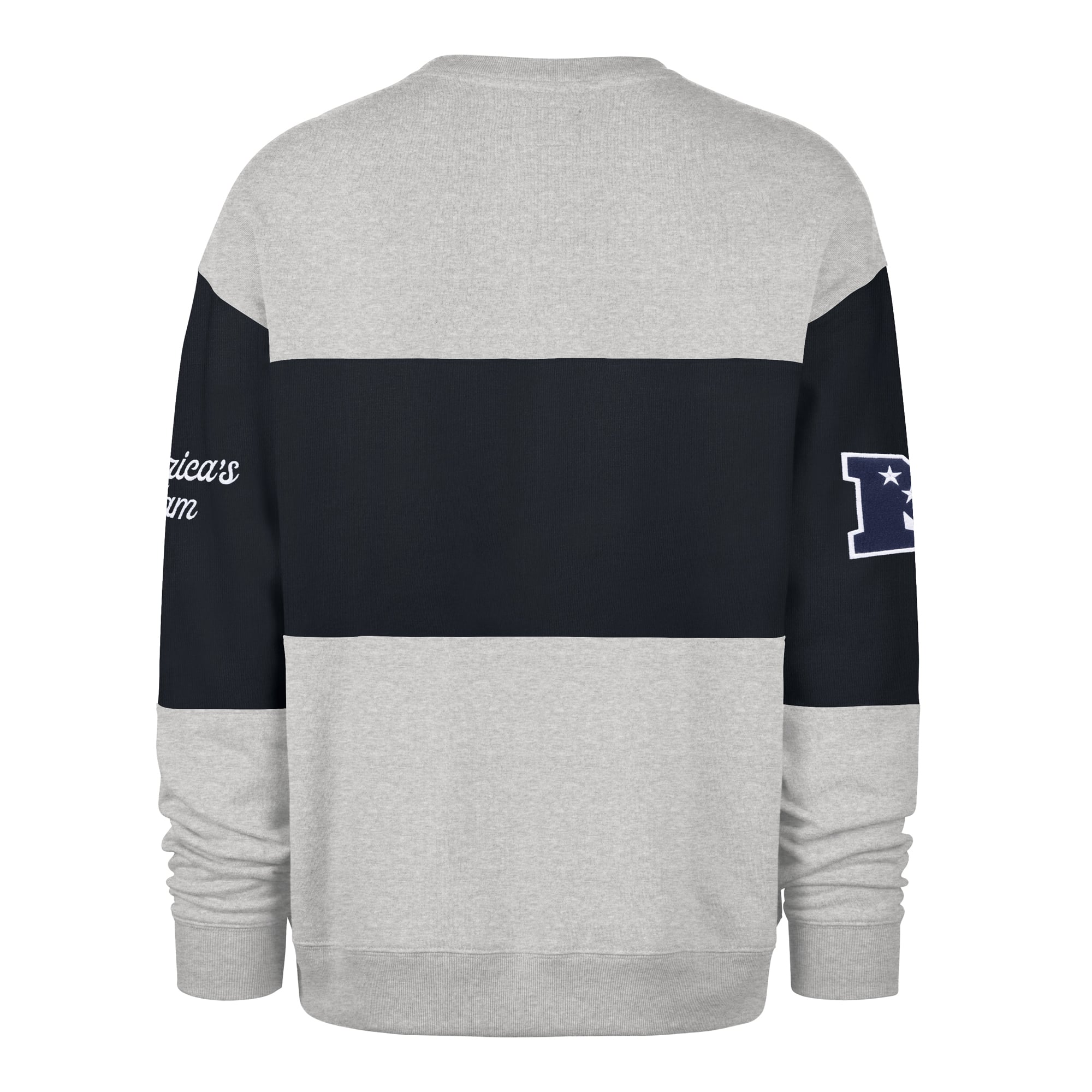 Men's '47 Heather Gray Dallas Cowboys Blockfield Maximalist Sweatshirt
