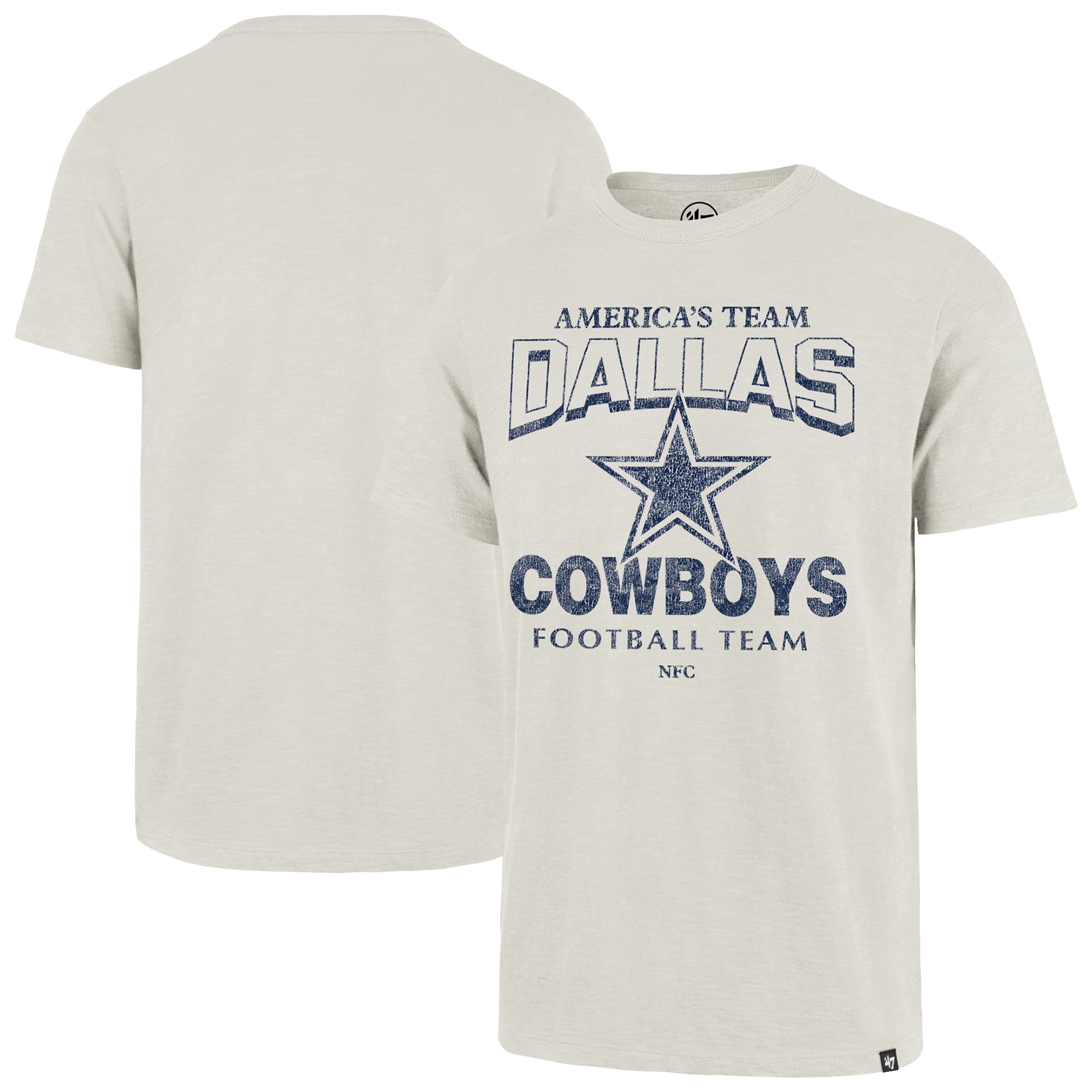 T-shirt homme '47 Natural Dallas Cowboys Head On Scrum Slub