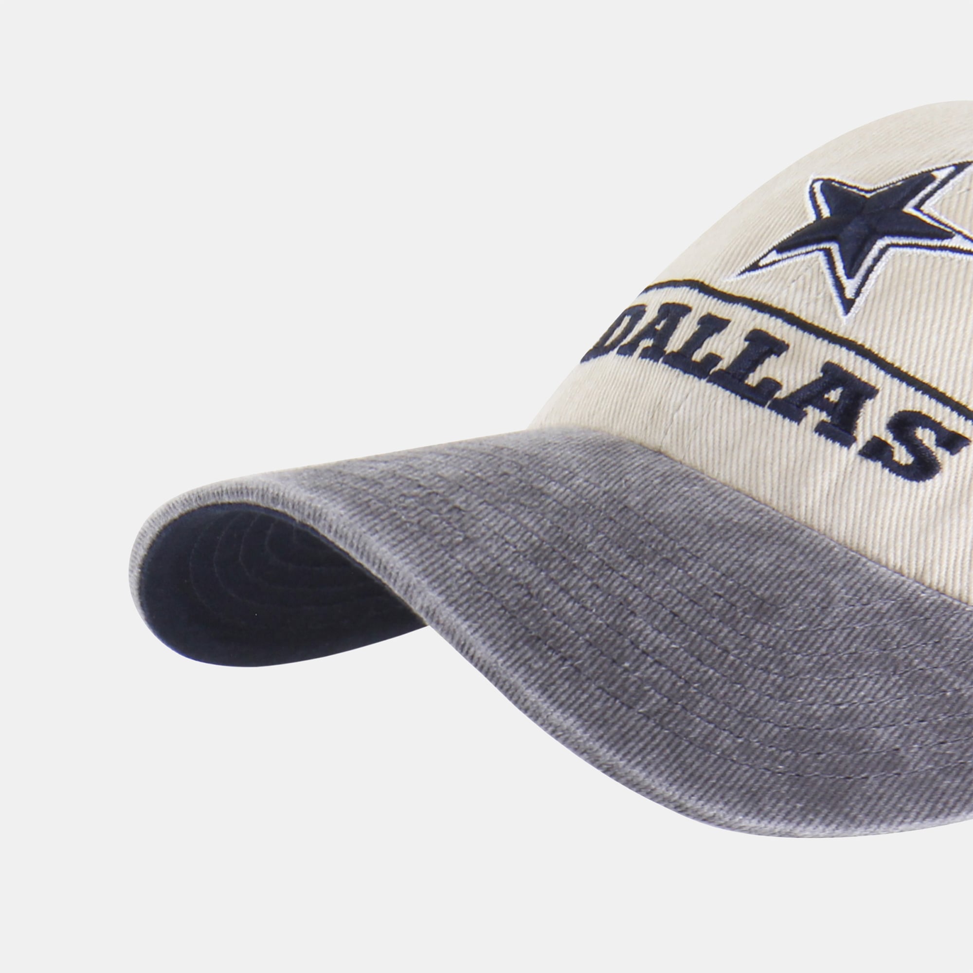 Casquette ajustable pour homme « 47 » Dallas Cowboys Logo Line Clean Up, coloris naturel/charbon