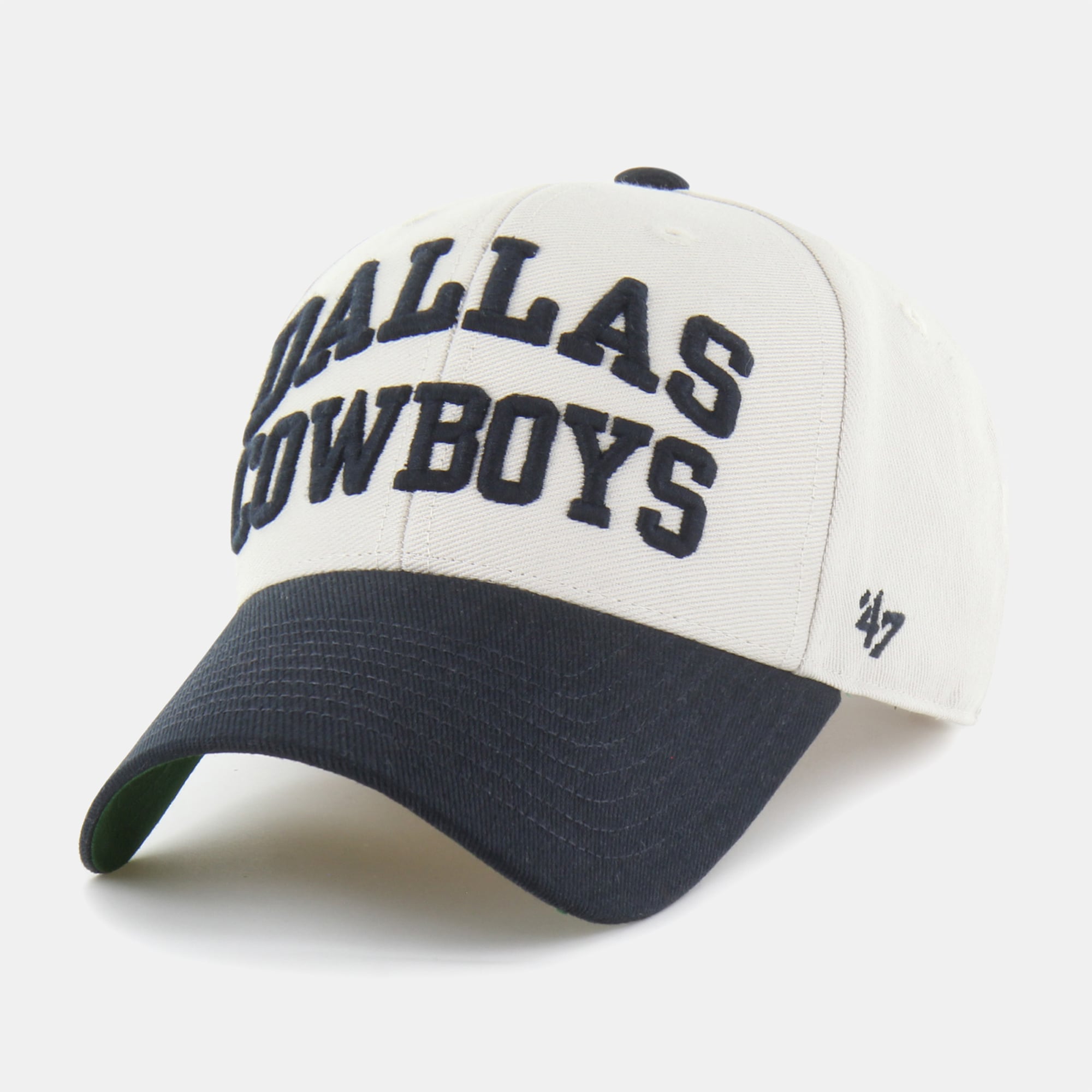 Casquette ajustable Dallas Cowboys Broke Line Loop MVP pour homme, coloris naturel/marine, numéro 47