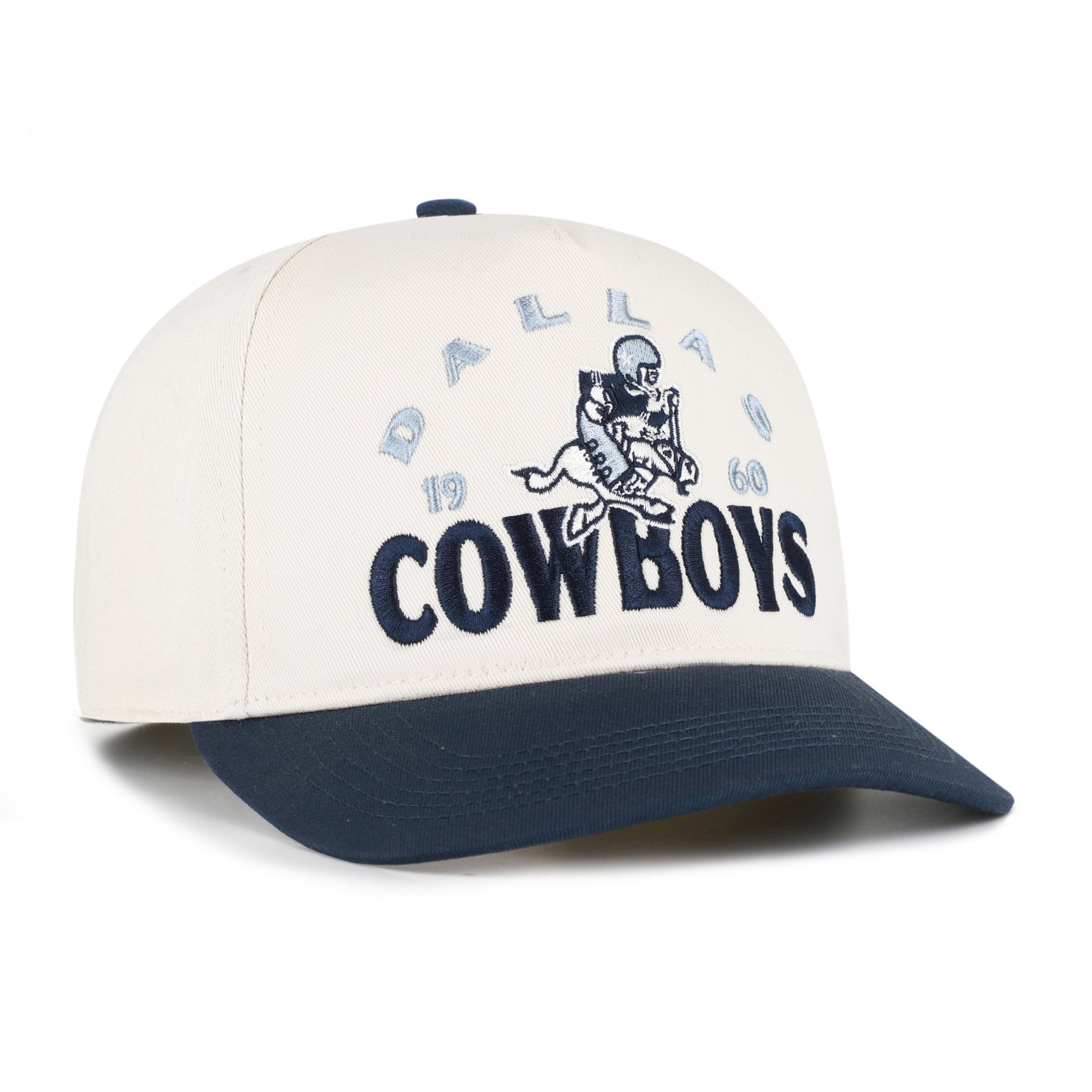 Men's '47  Natural/Navy Dallas Cowboys Retro Hitch Adjustable Hat