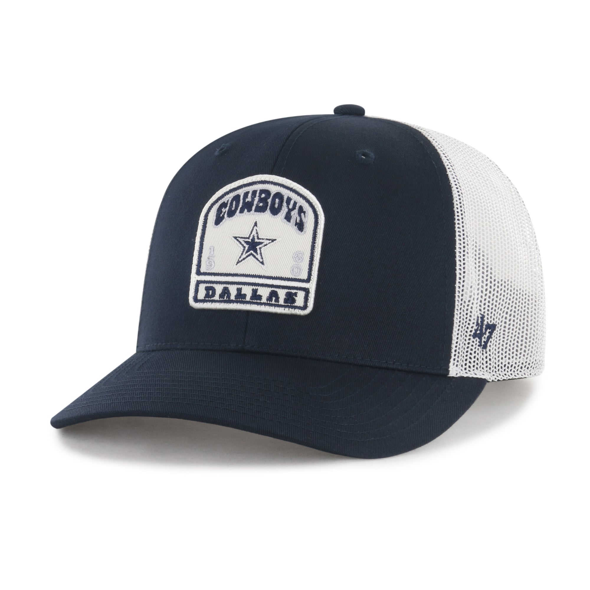 Men's '47 Navy Dallas Cowboys Headstone Adjustable Trucker Hat