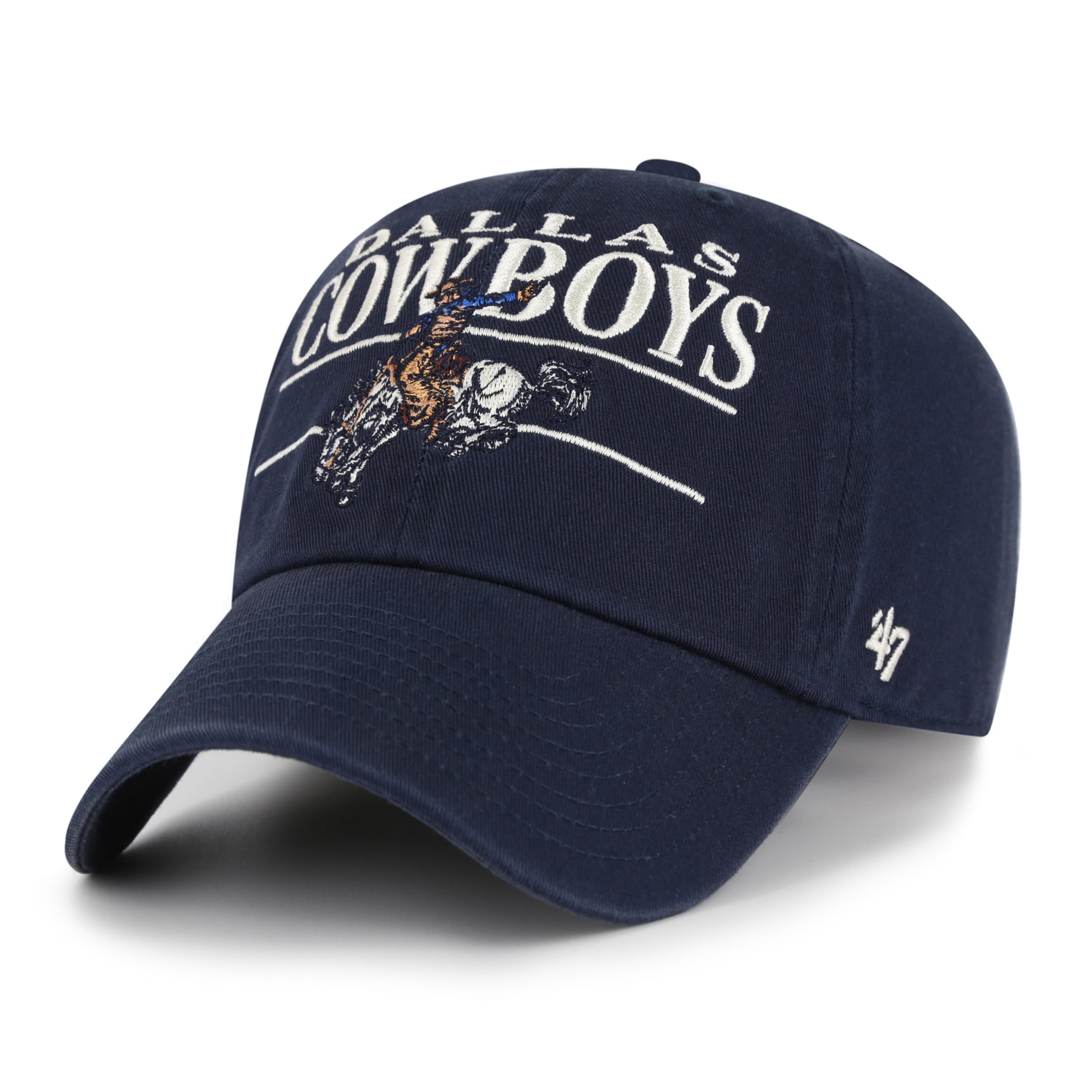Men's '47  Navy Dallas Cowboys K.O. Clean Up Adjustable Hat