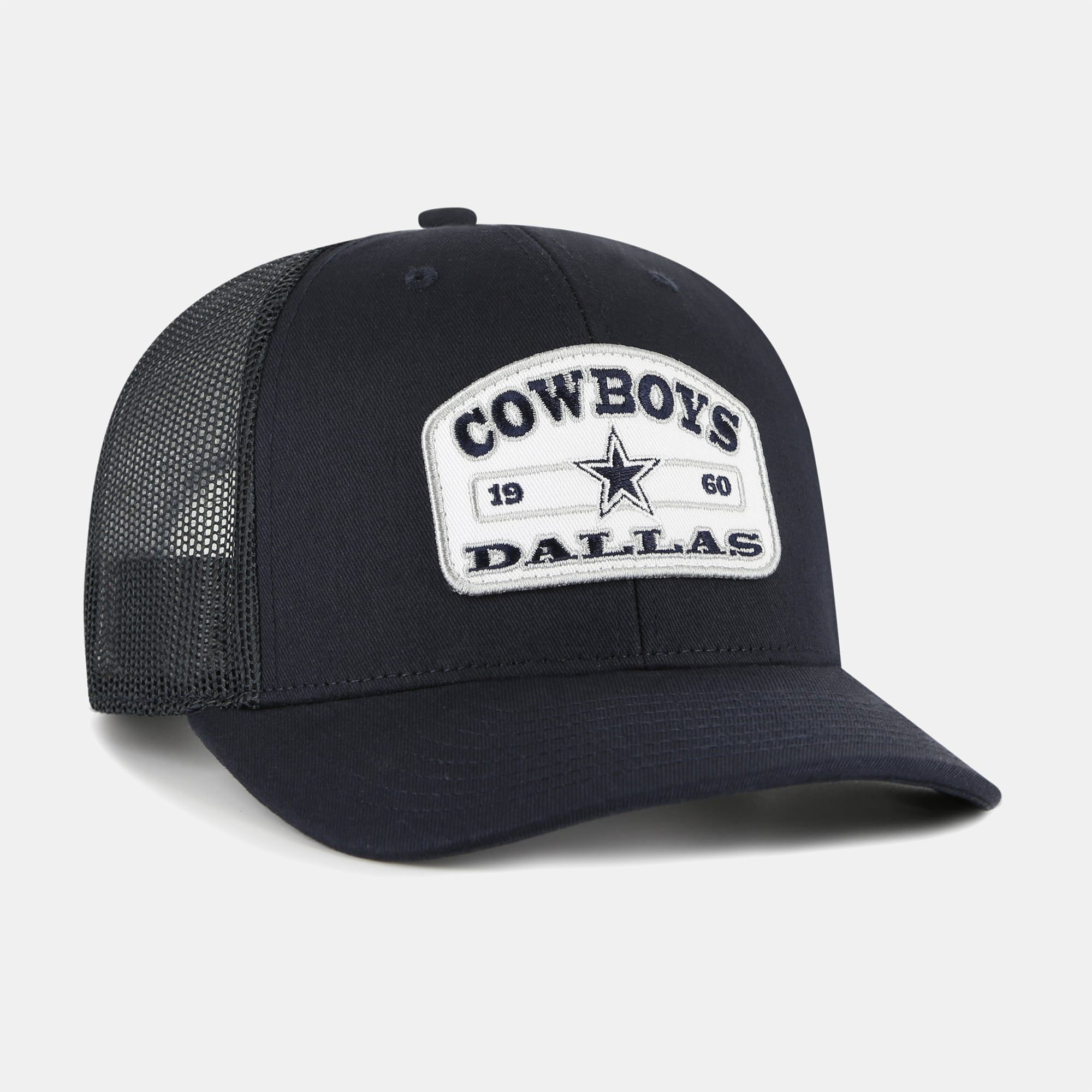 Casquette trucker homme Dallas Cowboys Roadway Strap bleu marine '47