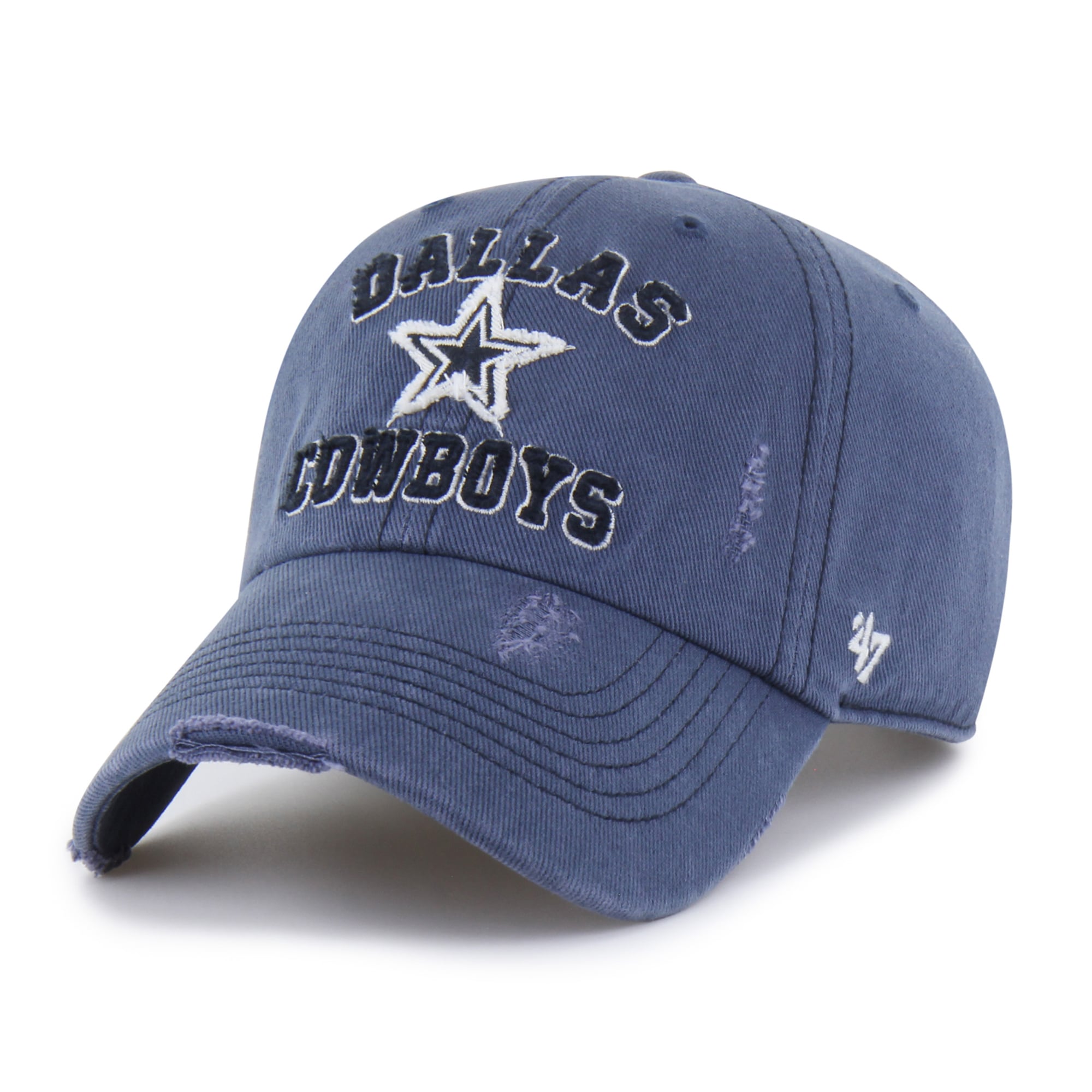 Men's '47  Navy Dallas Cowboys Seymoore Clean Up Adjustable Hat