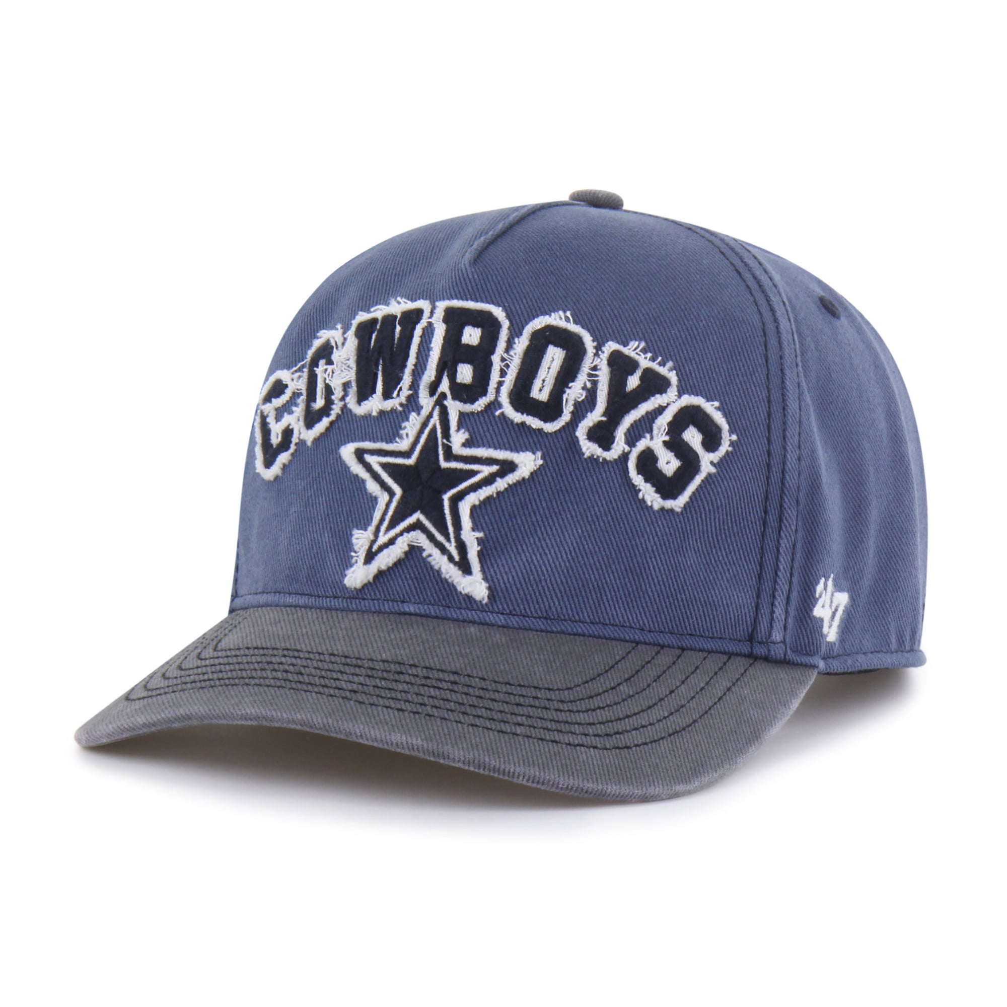 Men's '47 Navy/Charcoal Dallas Cowboys Well-Worn Calderwood Hitch Adjustable Hat