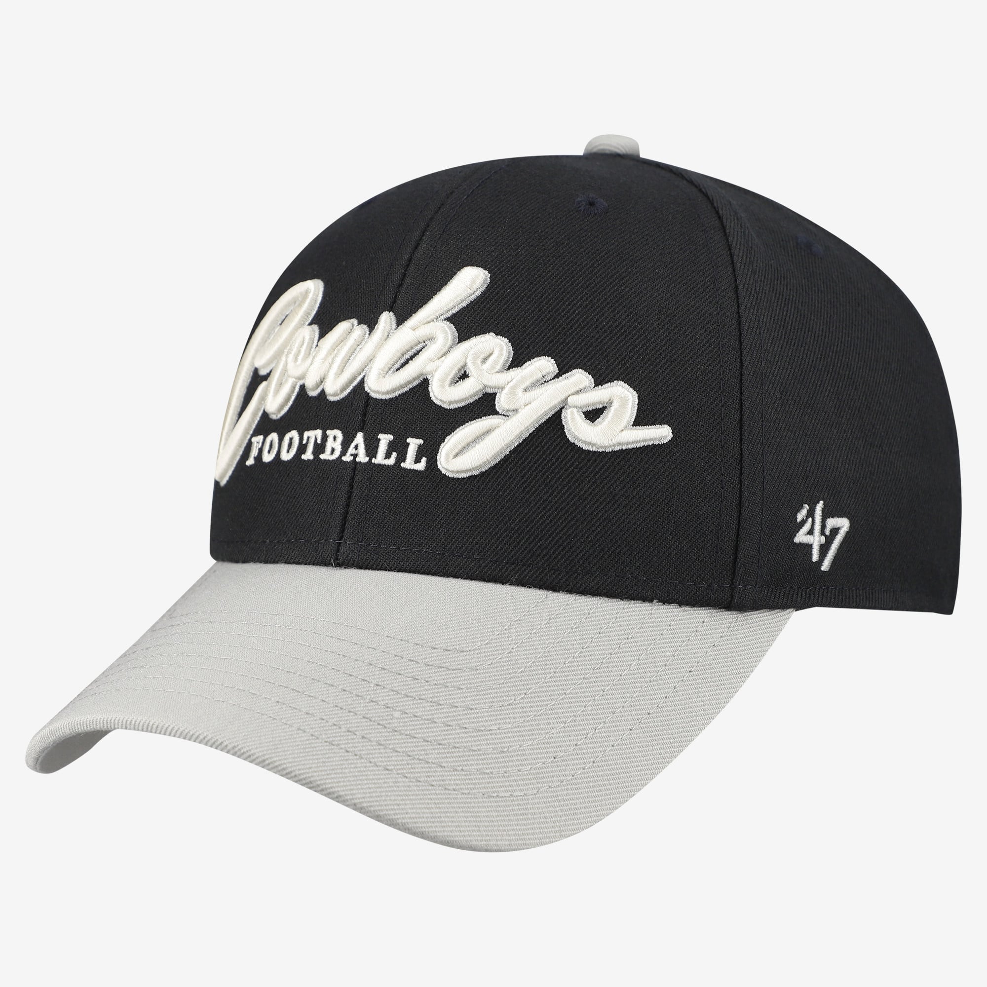 Men's '47  Navy/Gray Dallas Cowboys K.O. MVP Adjustable Hat