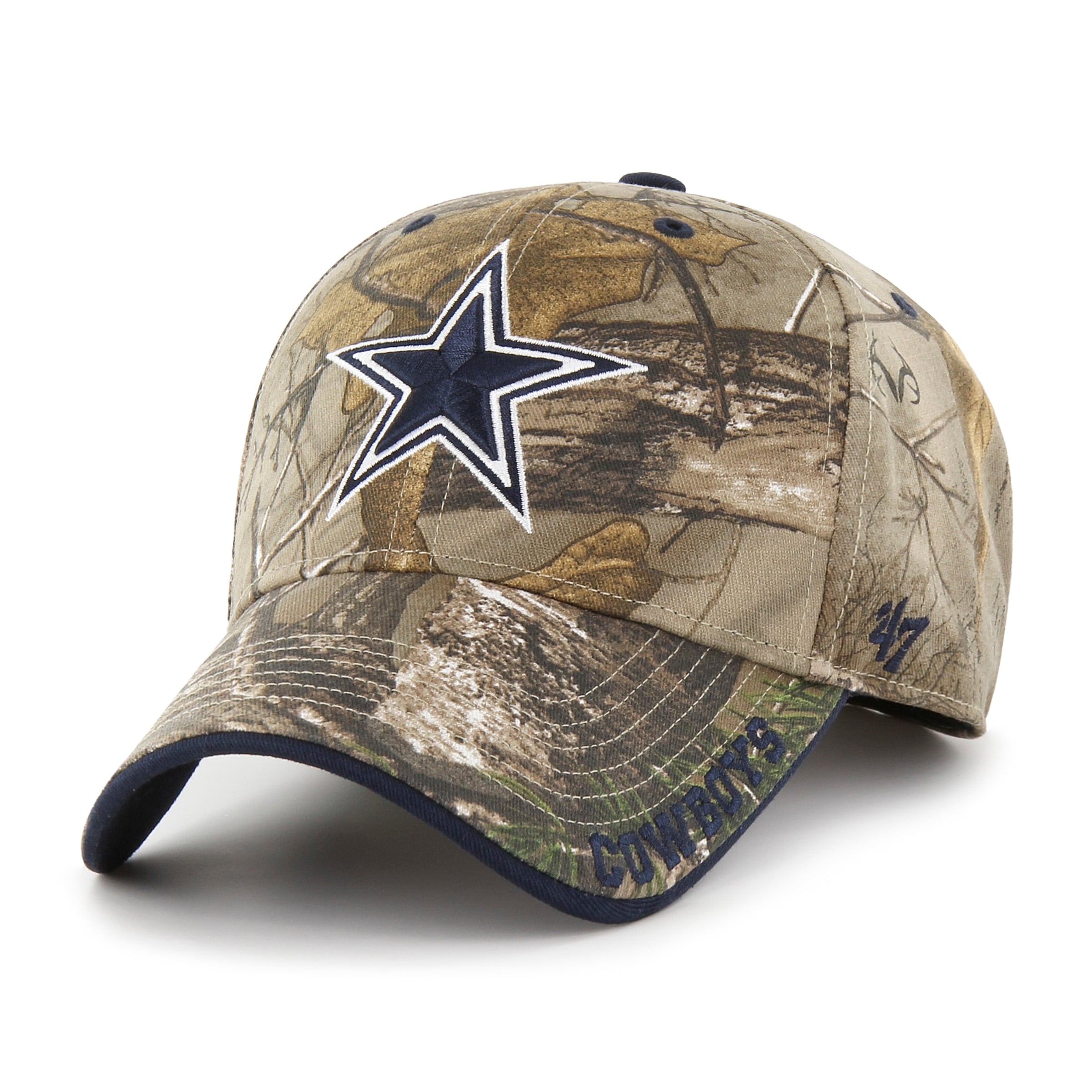 Men's '47 Realtree Camo Dallas Cowboys Frost MVP Adjustable Hat