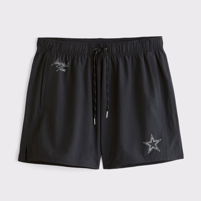 Dallas Cowboys Abercrombie & Fitch YPB 5" Training Shorts - Black