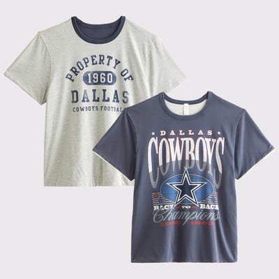 Dallas Cowboys Abercrombie & Fitch Reversible T-Shirt - Navy