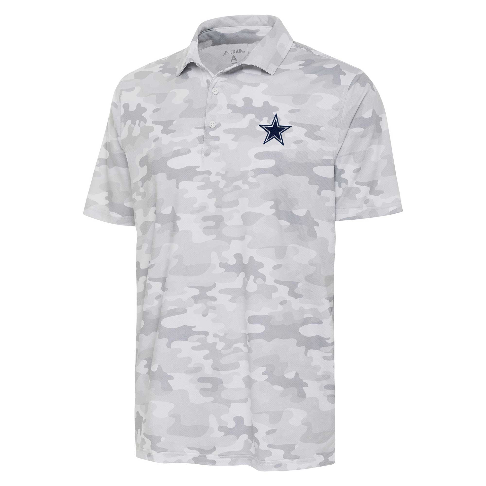 Polo blanc Antigua Dallas Cowboys Collide Tonal Star pour hommes