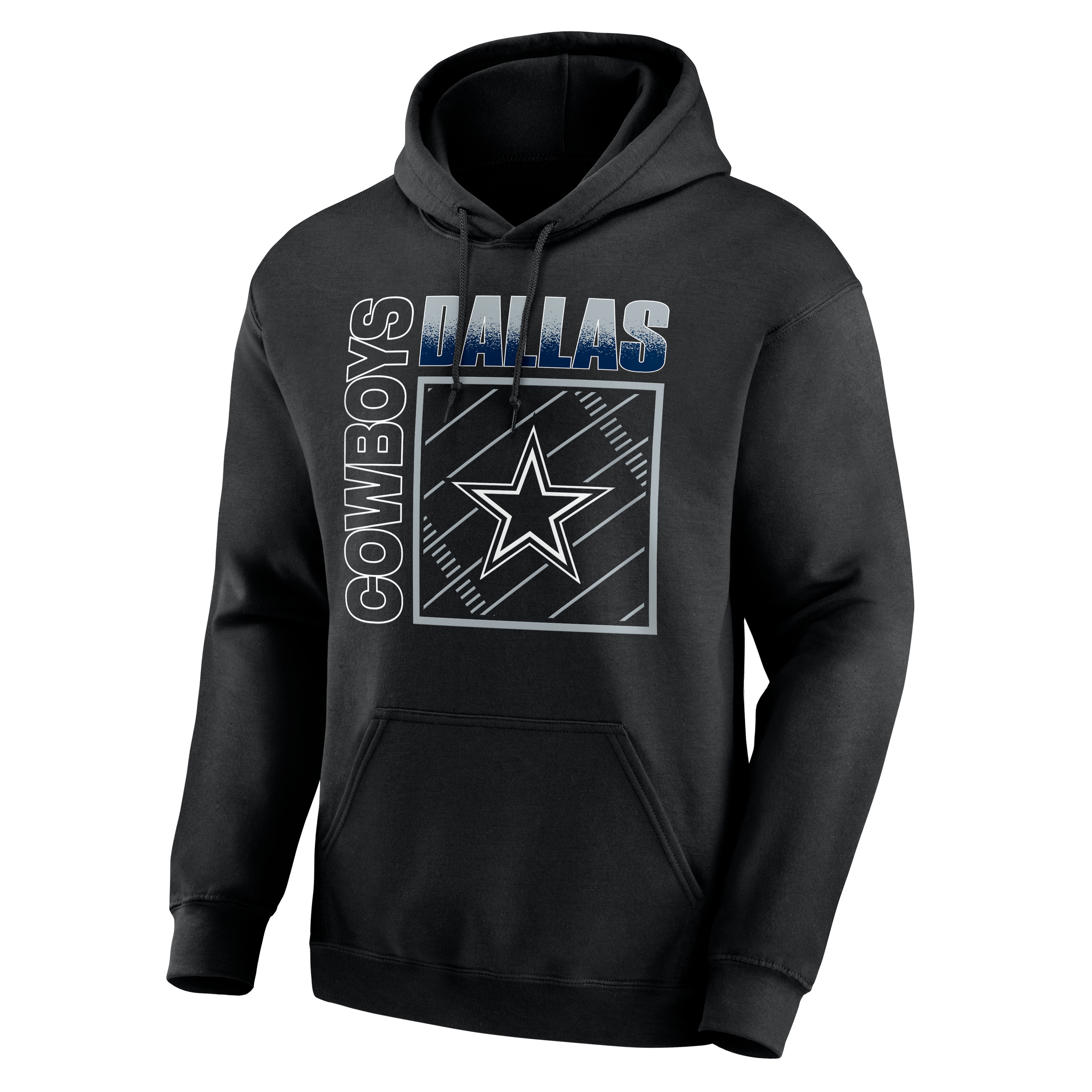 Men's Black Dallas Cowboys Home Field Pop Personalized Name & Number Hoodie
