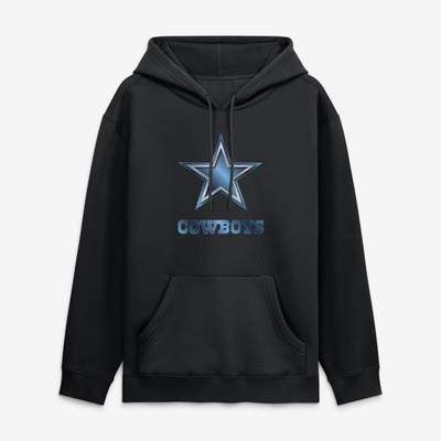 Dallas Cowboys  Metallic Mascot Hoodie - Black