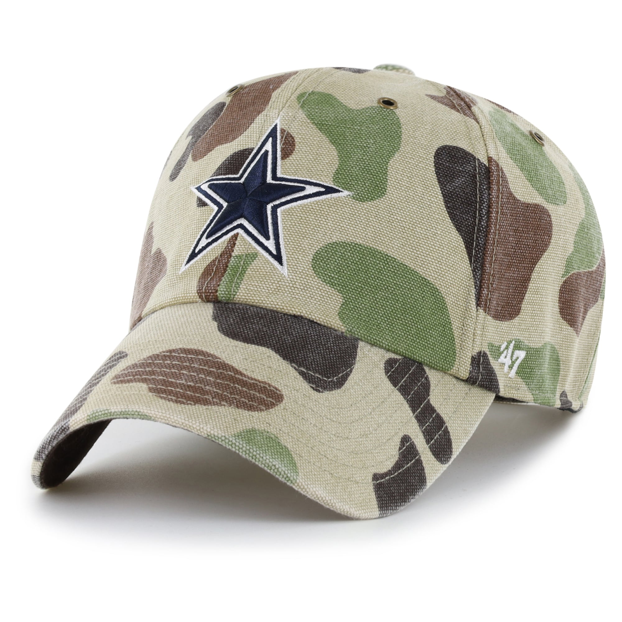 Casquette ajustable Carhartt x '47 Duck Camo Dallas Cowboys Clean Up pour homme